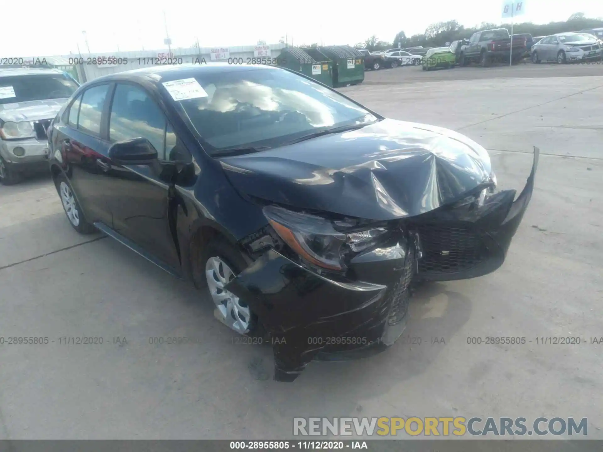 1 Photograph of a damaged car 5YFEPMAE2MP176384 TOYOTA COROLLA 2021