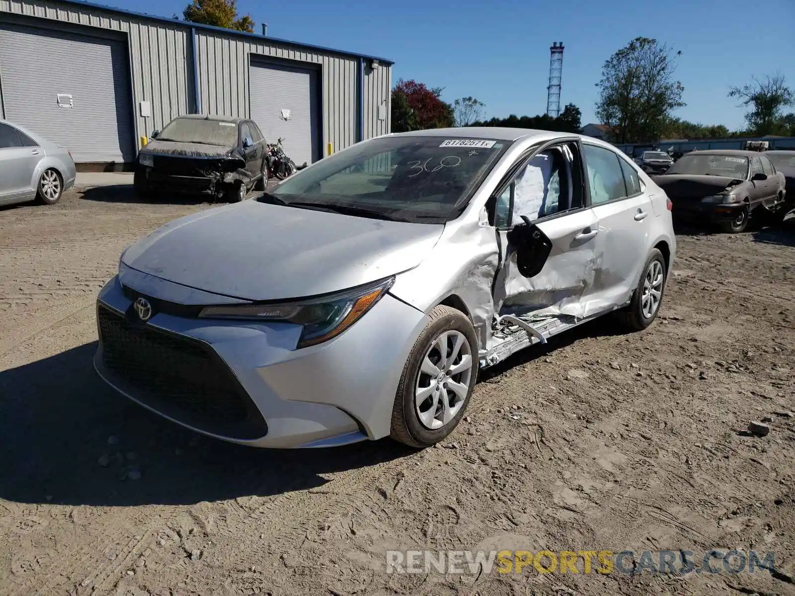 2 Photograph of a damaged car 5YFEPMAE2MP176501 TOYOTA COROLLA 2021