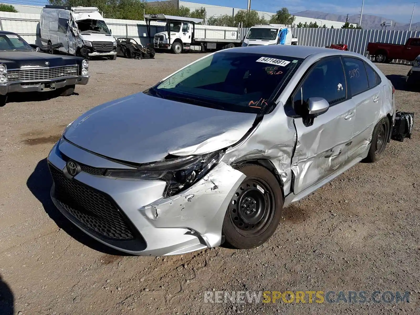 2 Photograph of a damaged car 5YFEPMAE2MP177602 TOYOTA COROLLA 2021