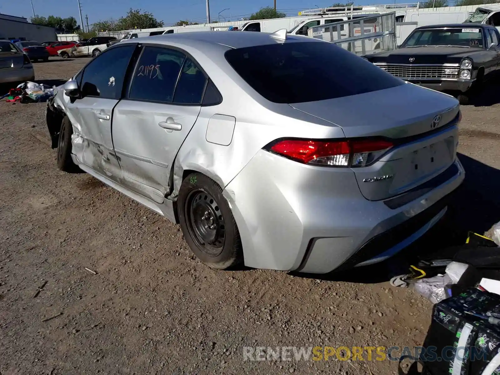 3 Photograph of a damaged car 5YFEPMAE2MP177602 TOYOTA COROLLA 2021