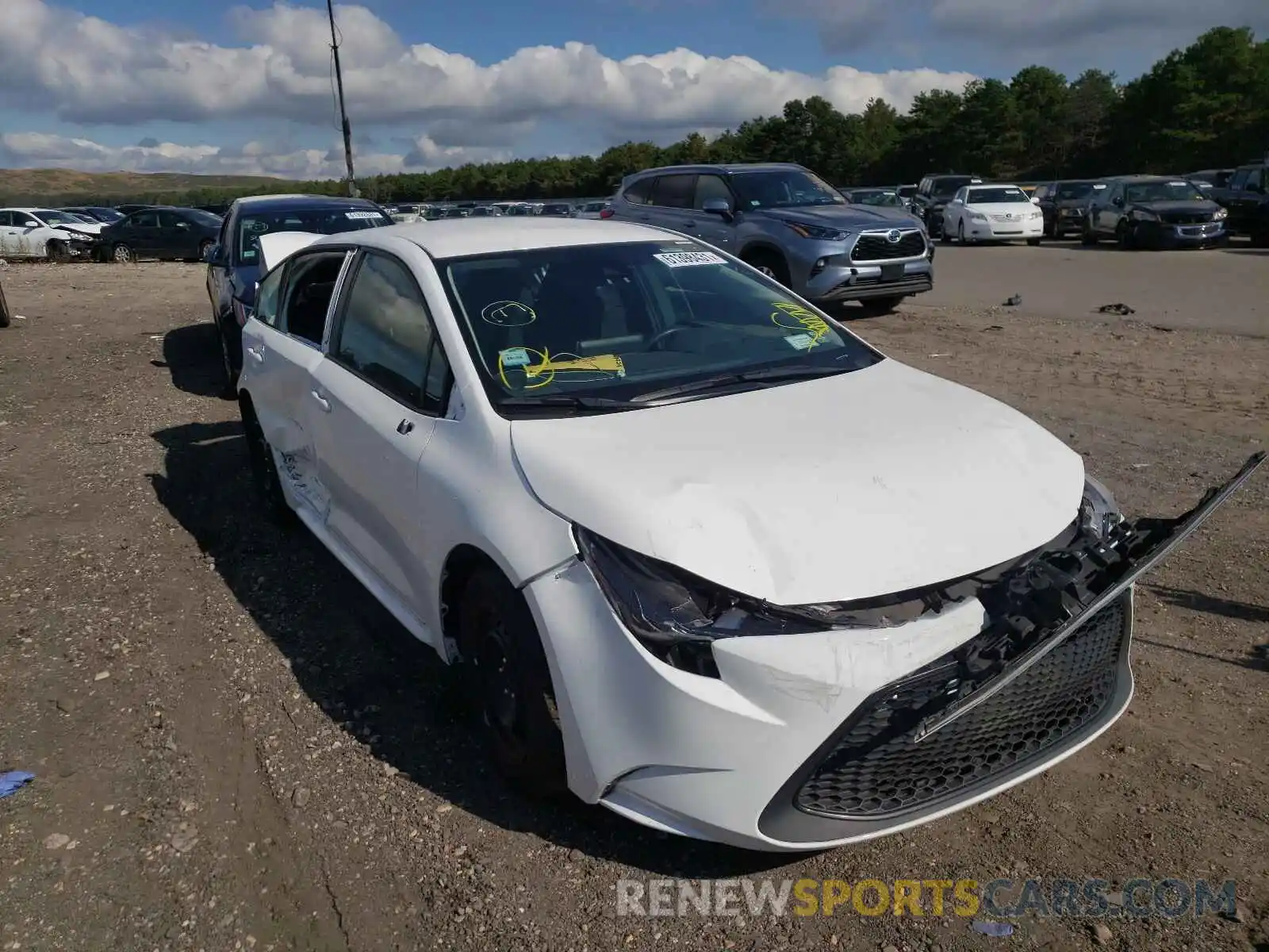 1 Photograph of a damaged car 5YFEPMAE2MP177924 TOYOTA COROLLA 2021