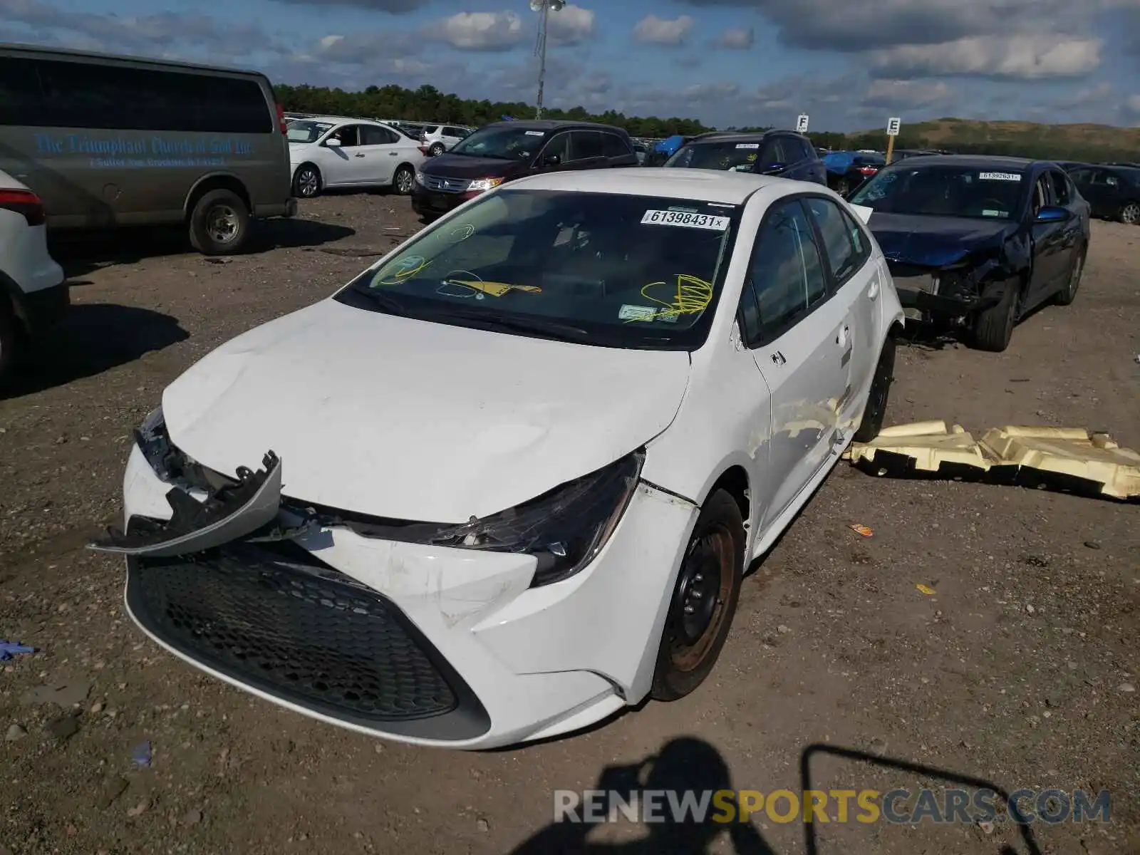 2 Photograph of a damaged car 5YFEPMAE2MP177924 TOYOTA COROLLA 2021