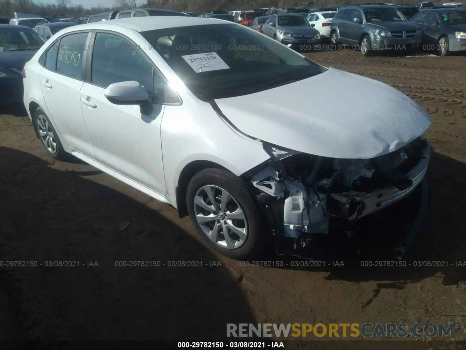 1 Photograph of a damaged car 5YFEPMAE2MP178491 TOYOTA COROLLA 2021