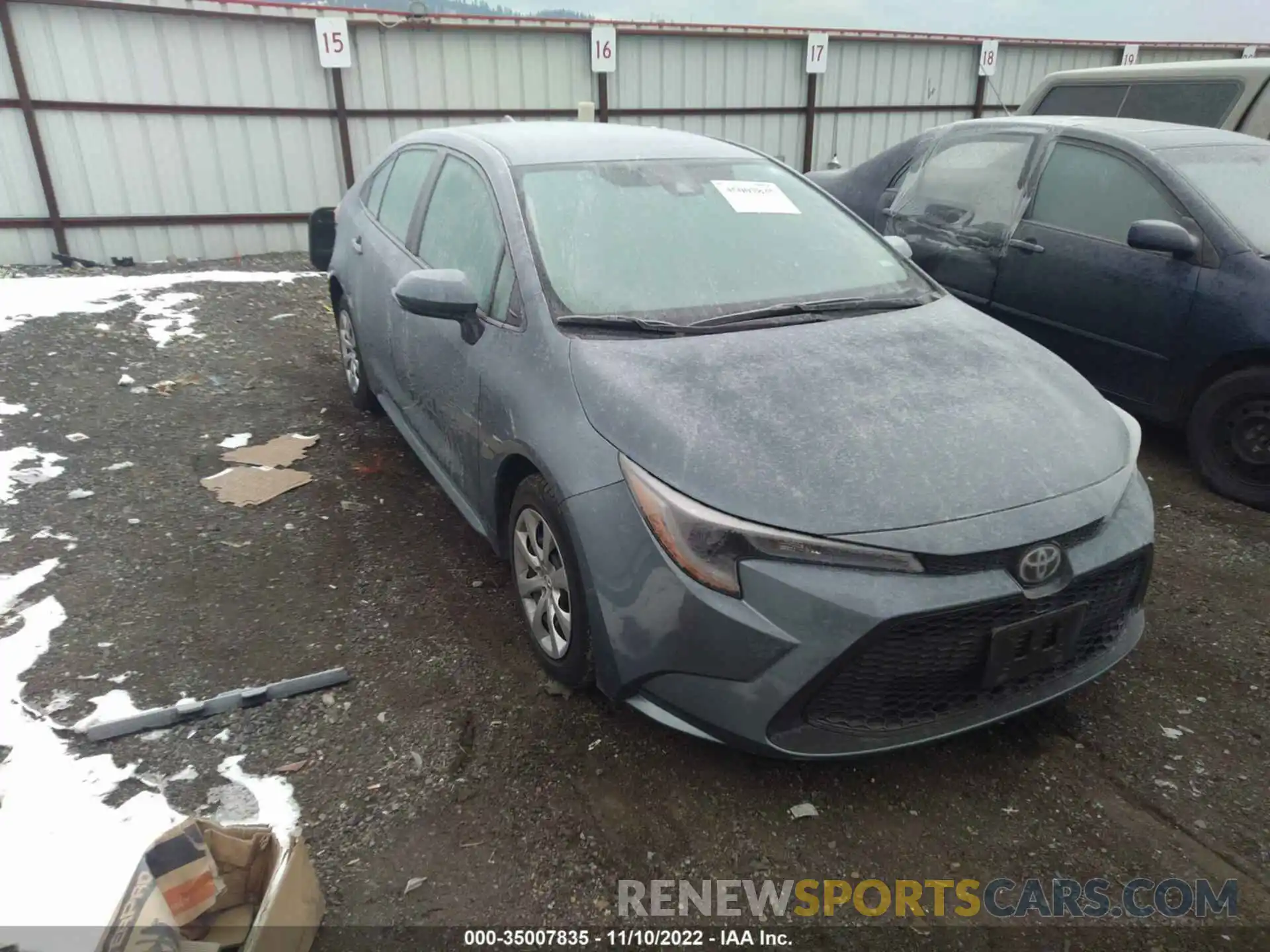 1 Photograph of a damaged car 5YFEPMAE2MP178538 TOYOTA COROLLA 2021