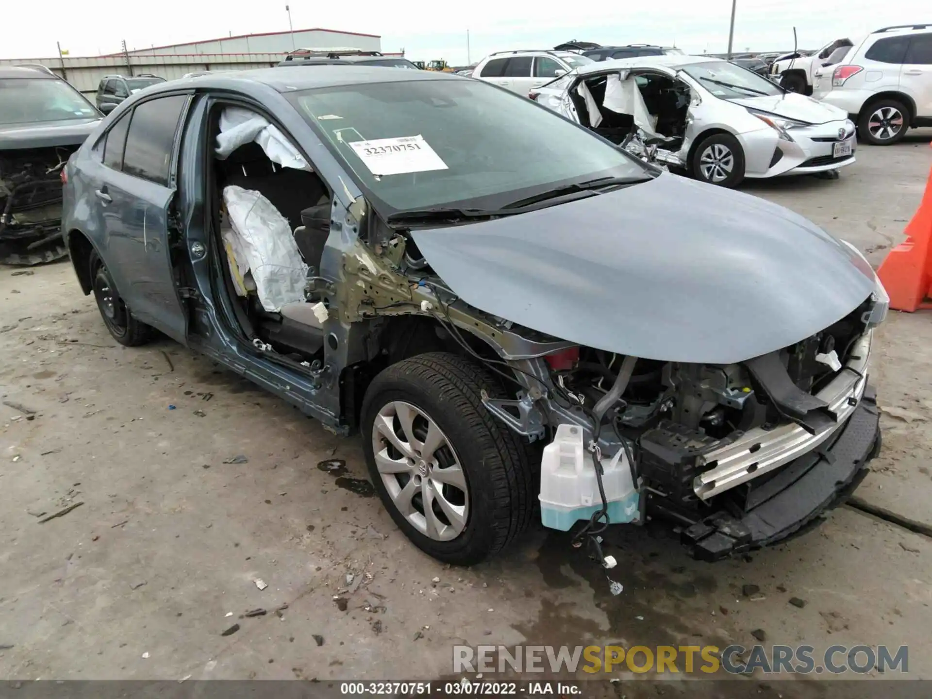 1 Photograph of a damaged car 5YFEPMAE2MP178782 TOYOTA COROLLA 2021