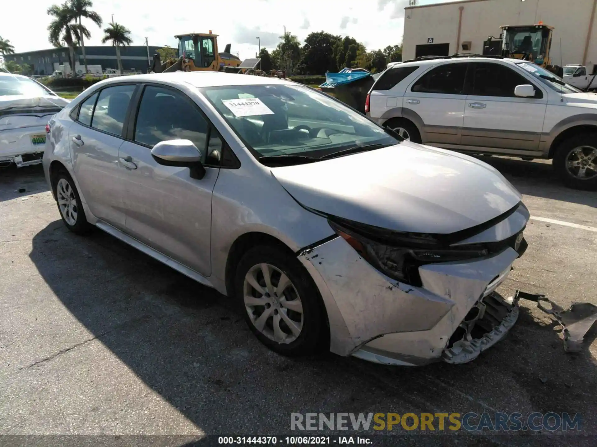 1 Photograph of a damaged car 5YFEPMAE2MP179558 TOYOTA COROLLA 2021