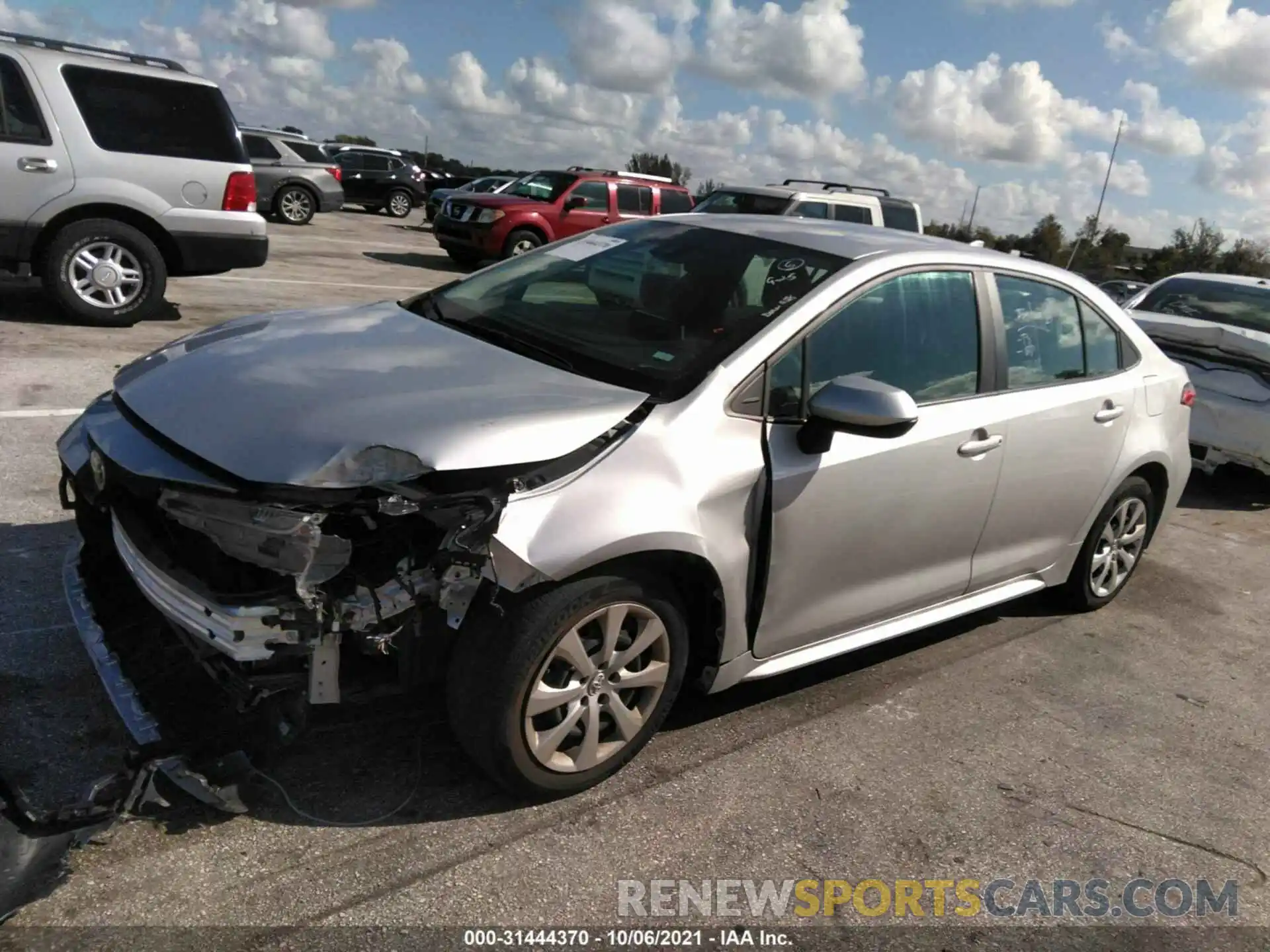 2 Photograph of a damaged car 5YFEPMAE2MP179558 TOYOTA COROLLA 2021