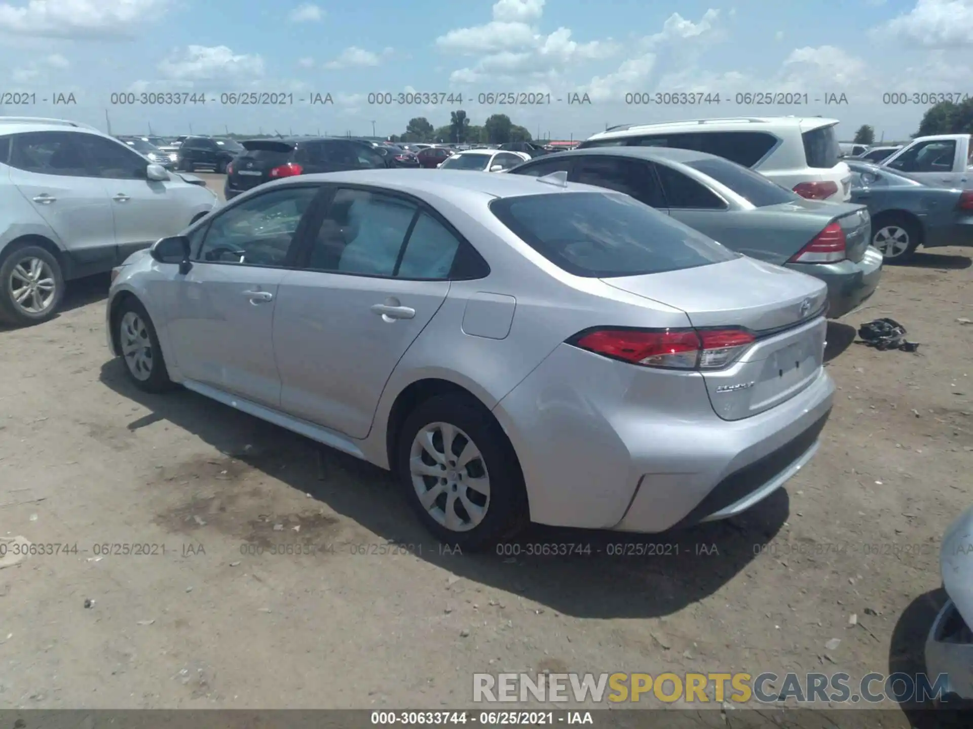 3 Photograph of a damaged car 5YFEPMAE2MP182086 TOYOTA COROLLA 2021