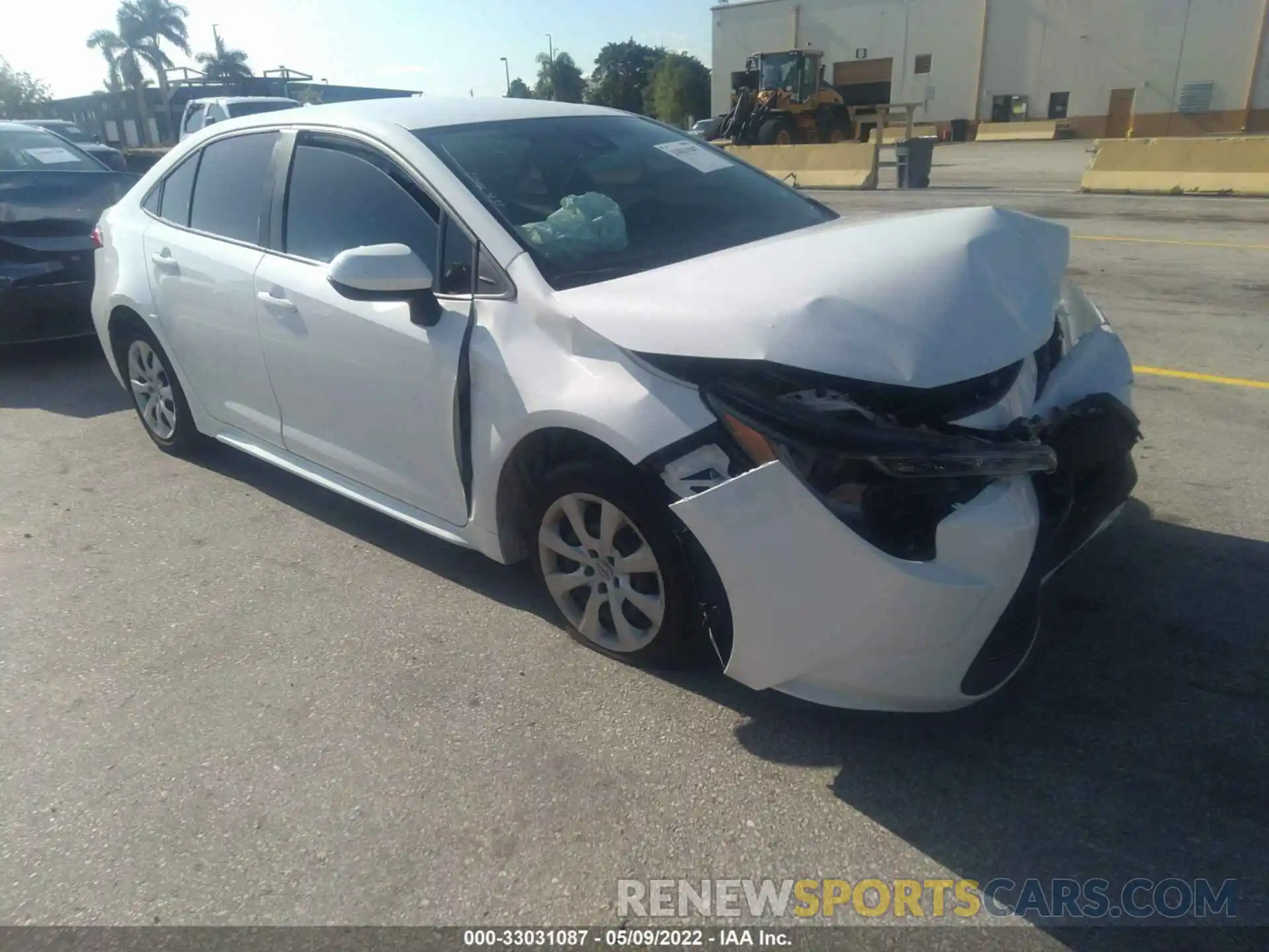 1 Photograph of a damaged car 5YFEPMAE2MP182282 TOYOTA COROLLA 2021