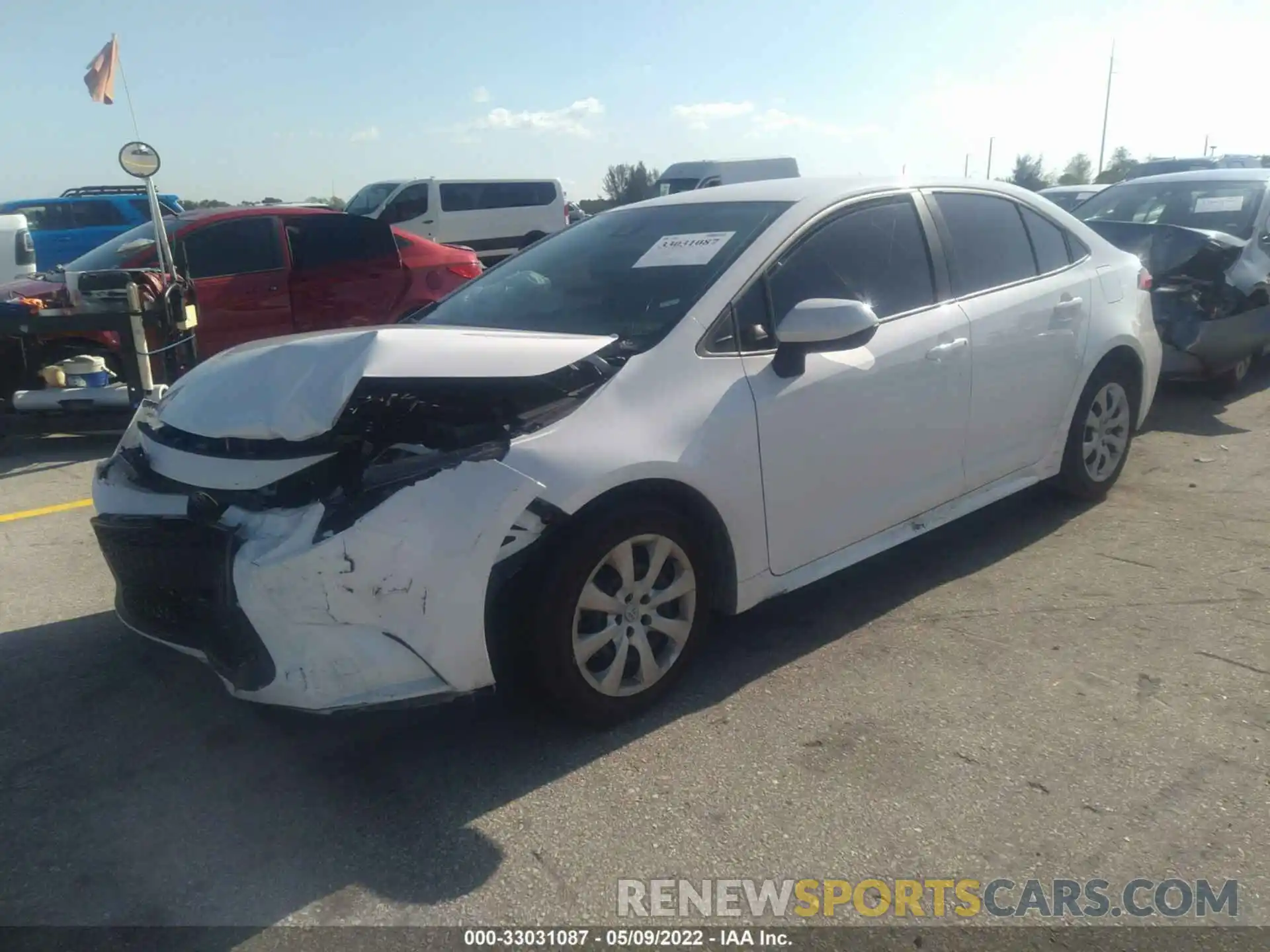 2 Photograph of a damaged car 5YFEPMAE2MP182282 TOYOTA COROLLA 2021