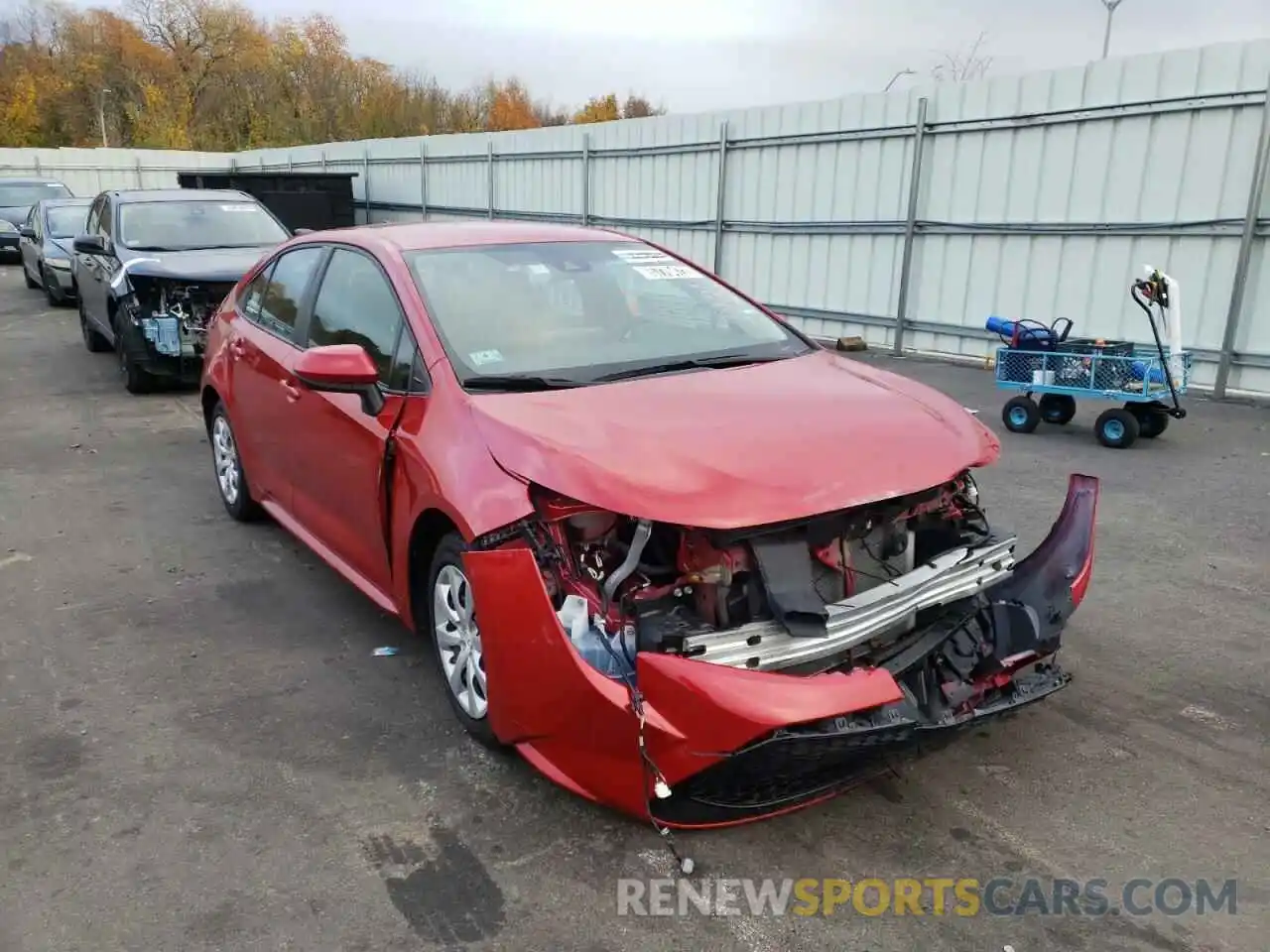 1 Photograph of a damaged car 5YFEPMAE2MP183285 TOYOTA COROLLA 2021