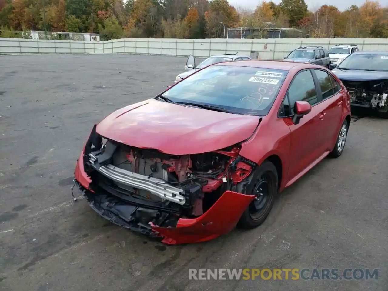 2 Photograph of a damaged car 5YFEPMAE2MP183285 TOYOTA COROLLA 2021