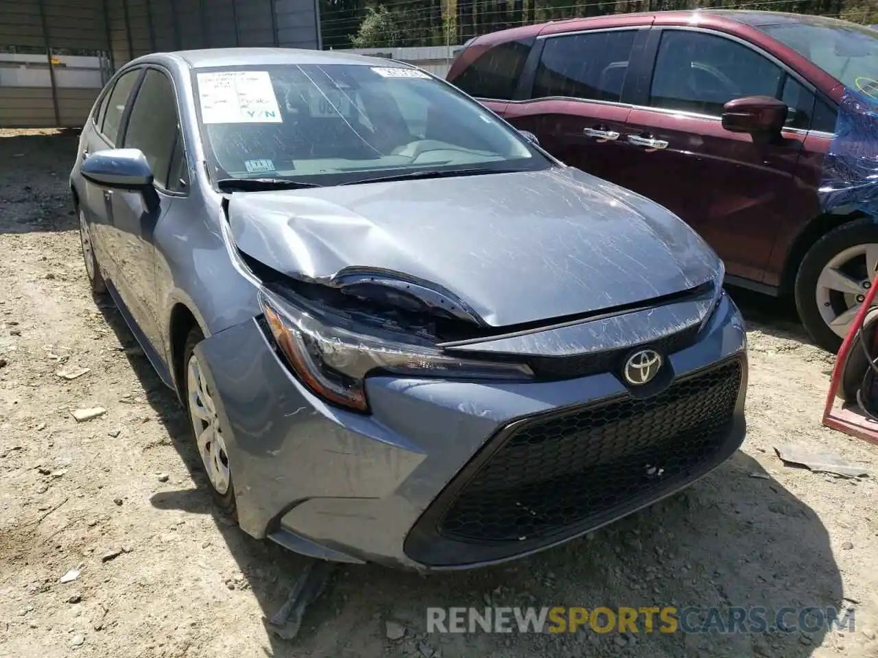 1 Photograph of a damaged car 5YFEPMAE2MP186140 TOYOTA COROLLA 2021