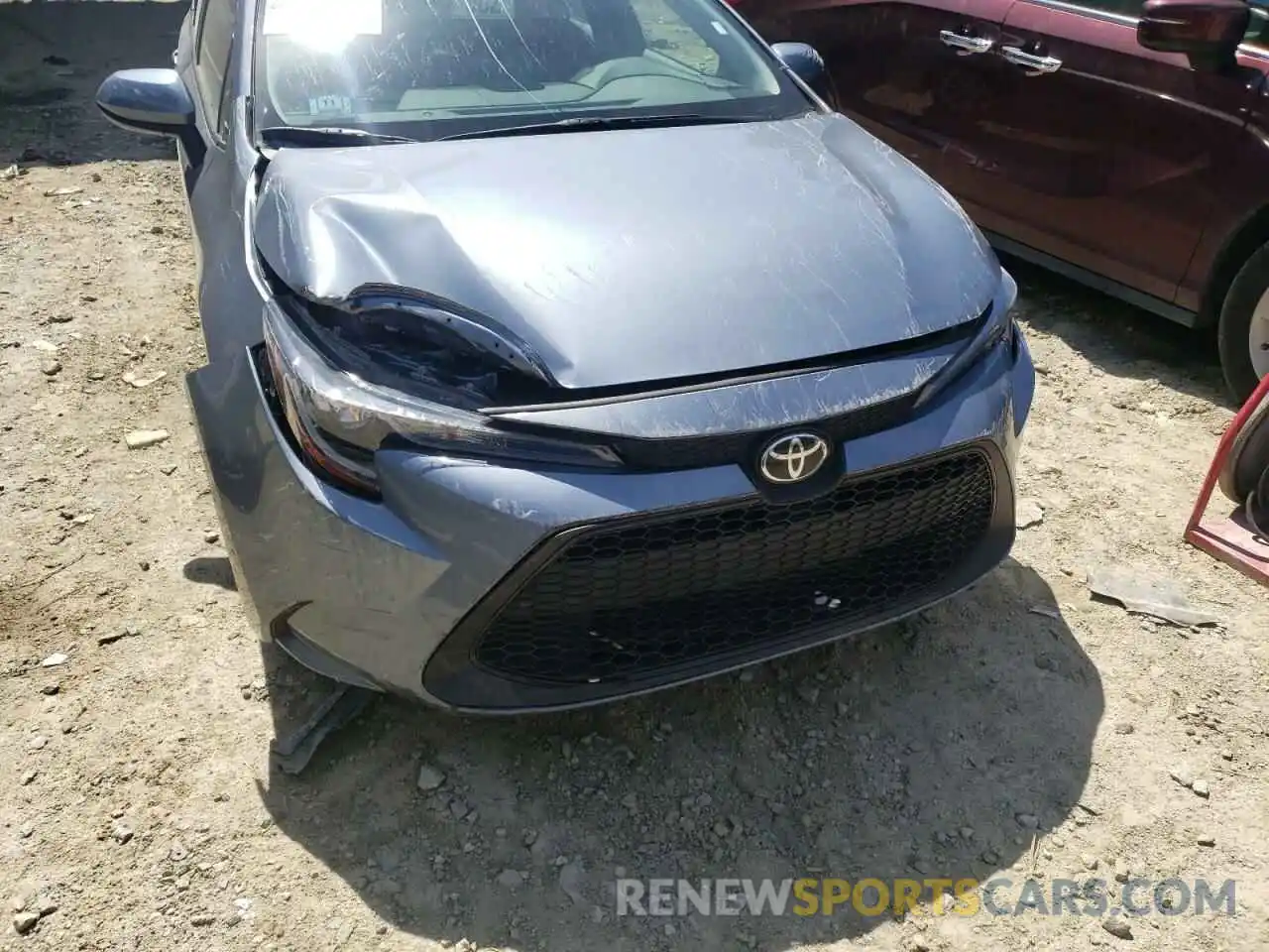 9 Photograph of a damaged car 5YFEPMAE2MP186140 TOYOTA COROLLA 2021