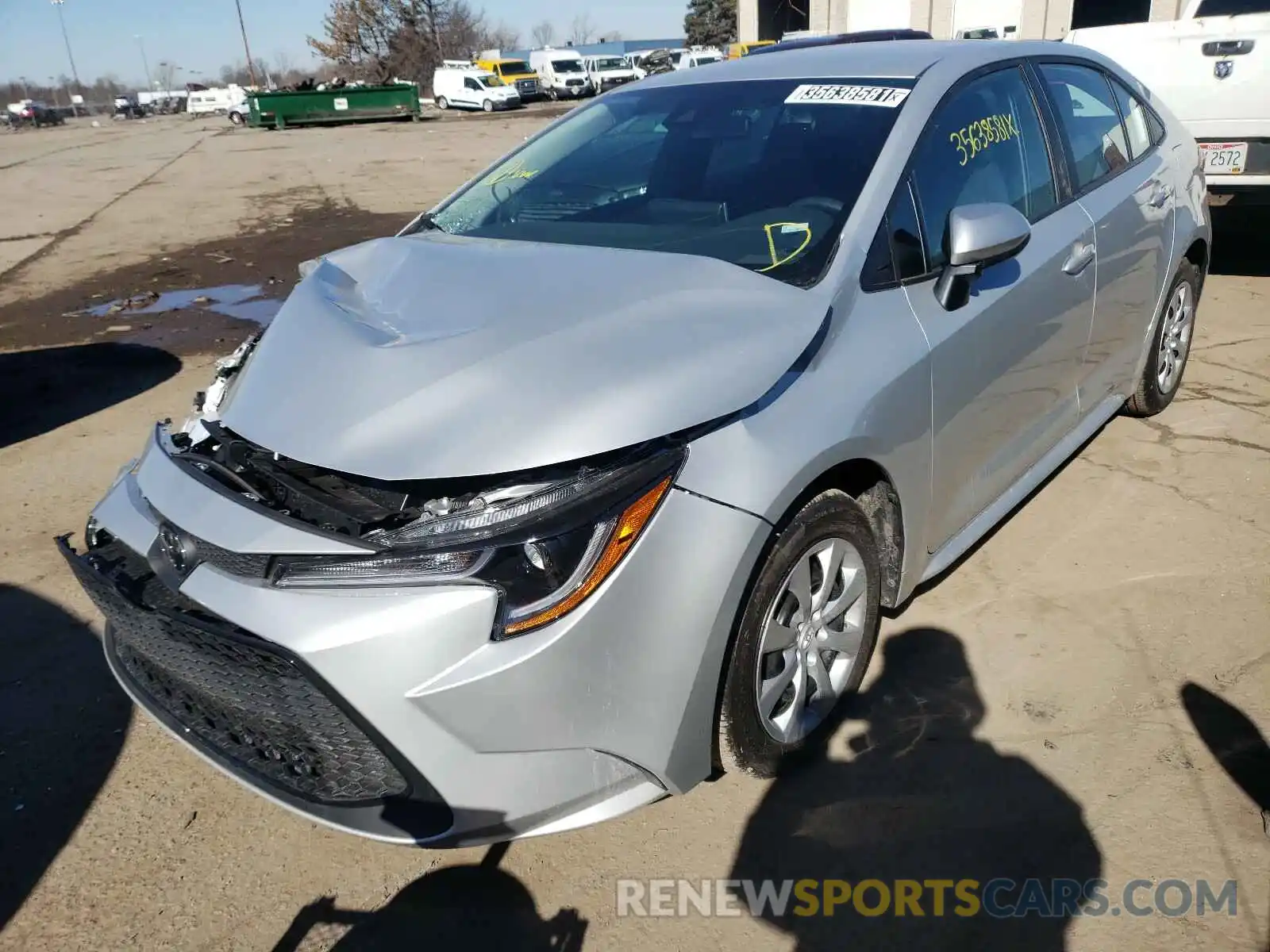 2 Photograph of a damaged car 5YFEPMAE2MP186302 TOYOTA COROLLA 2021