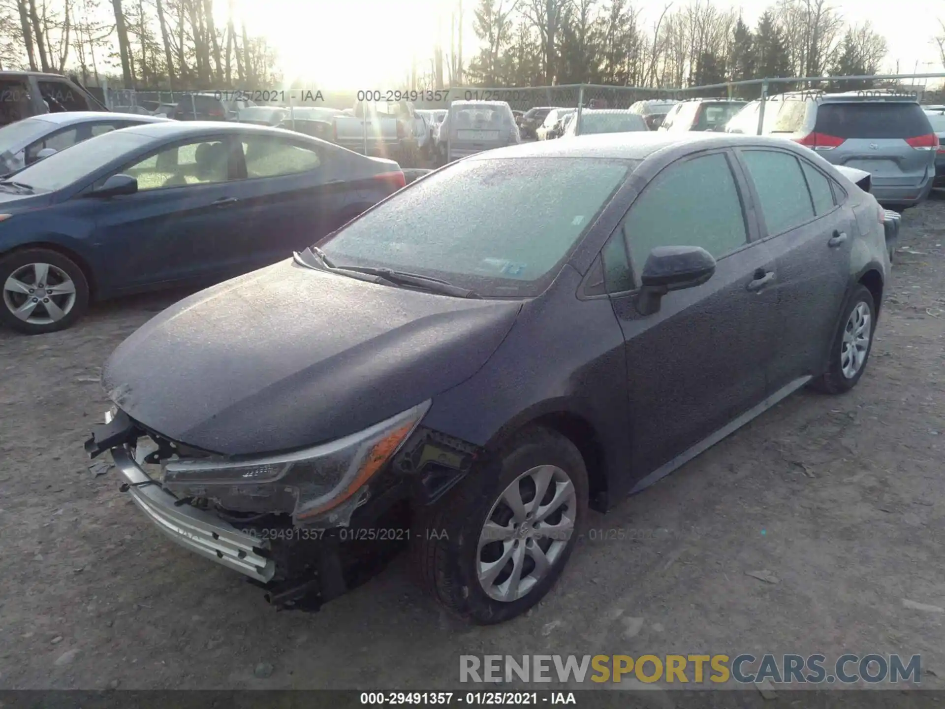 2 Photograph of a damaged car 5YFEPMAE2MP186543 TOYOTA COROLLA 2021