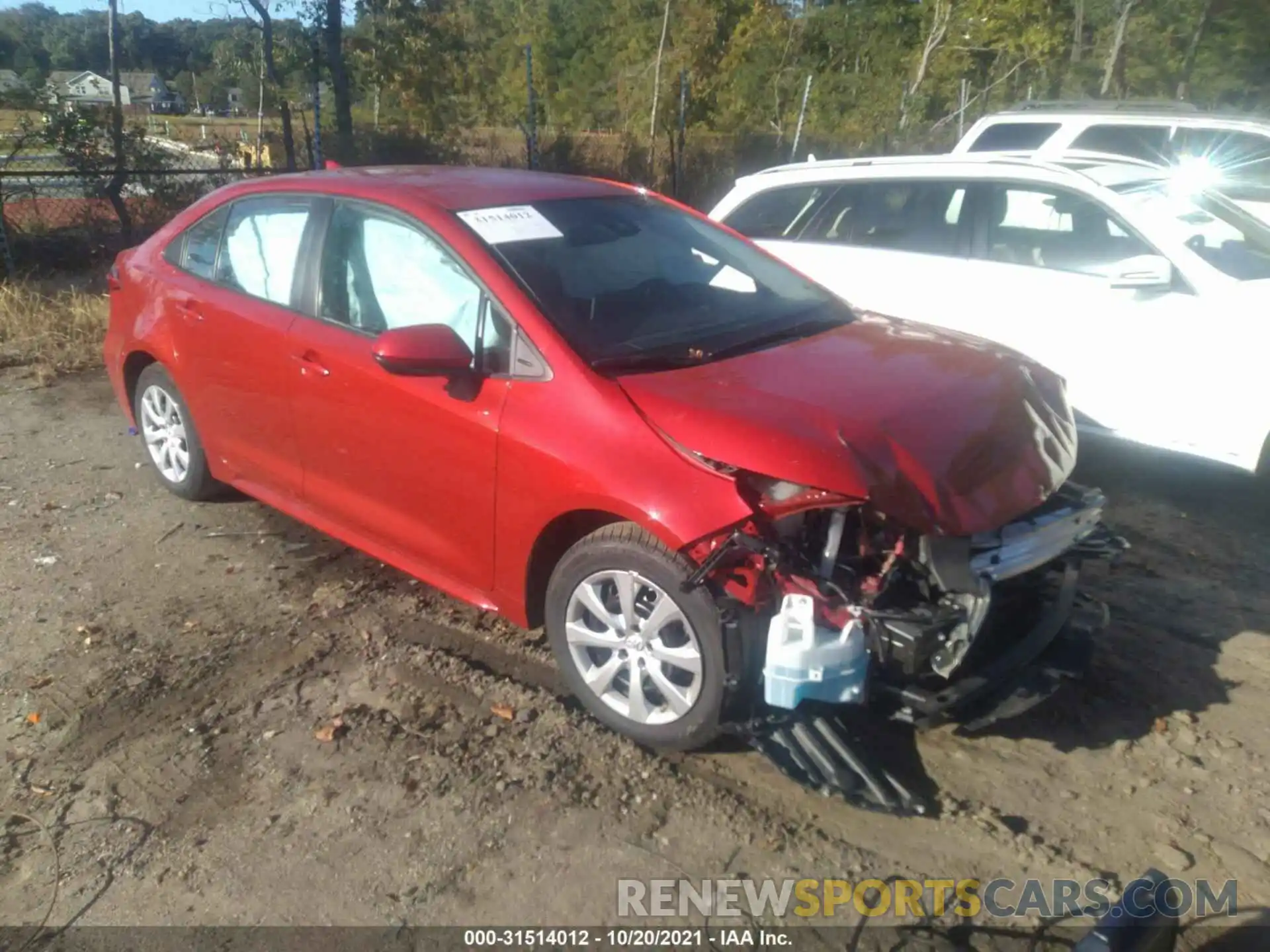 1 Photograph of a damaged car 5YFEPMAE2MP187675 TOYOTA COROLLA 2021