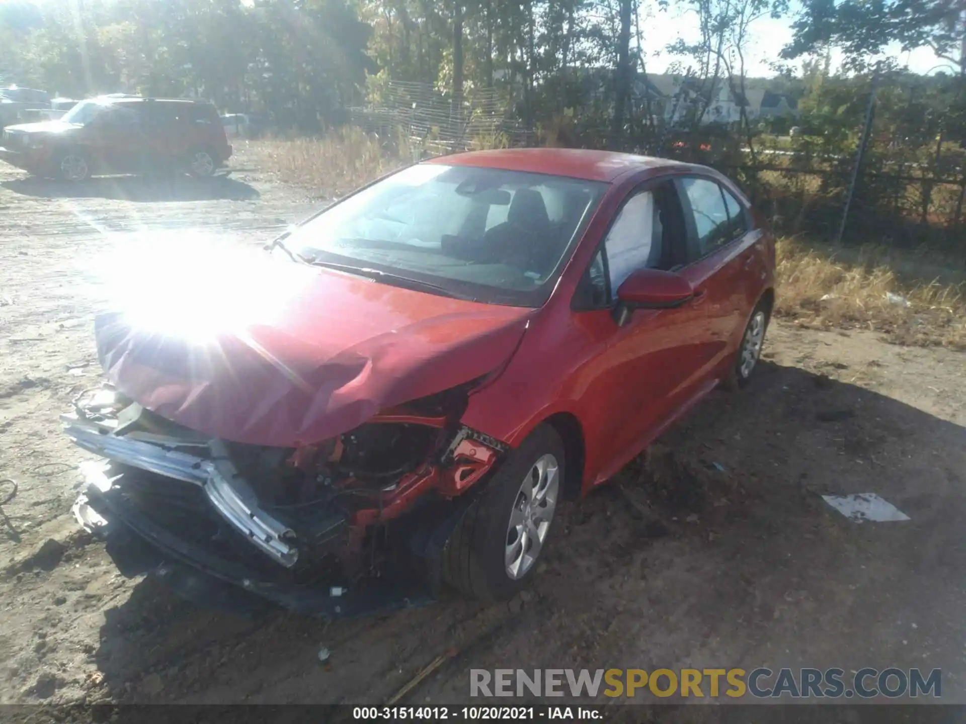 2 Photograph of a damaged car 5YFEPMAE2MP187675 TOYOTA COROLLA 2021