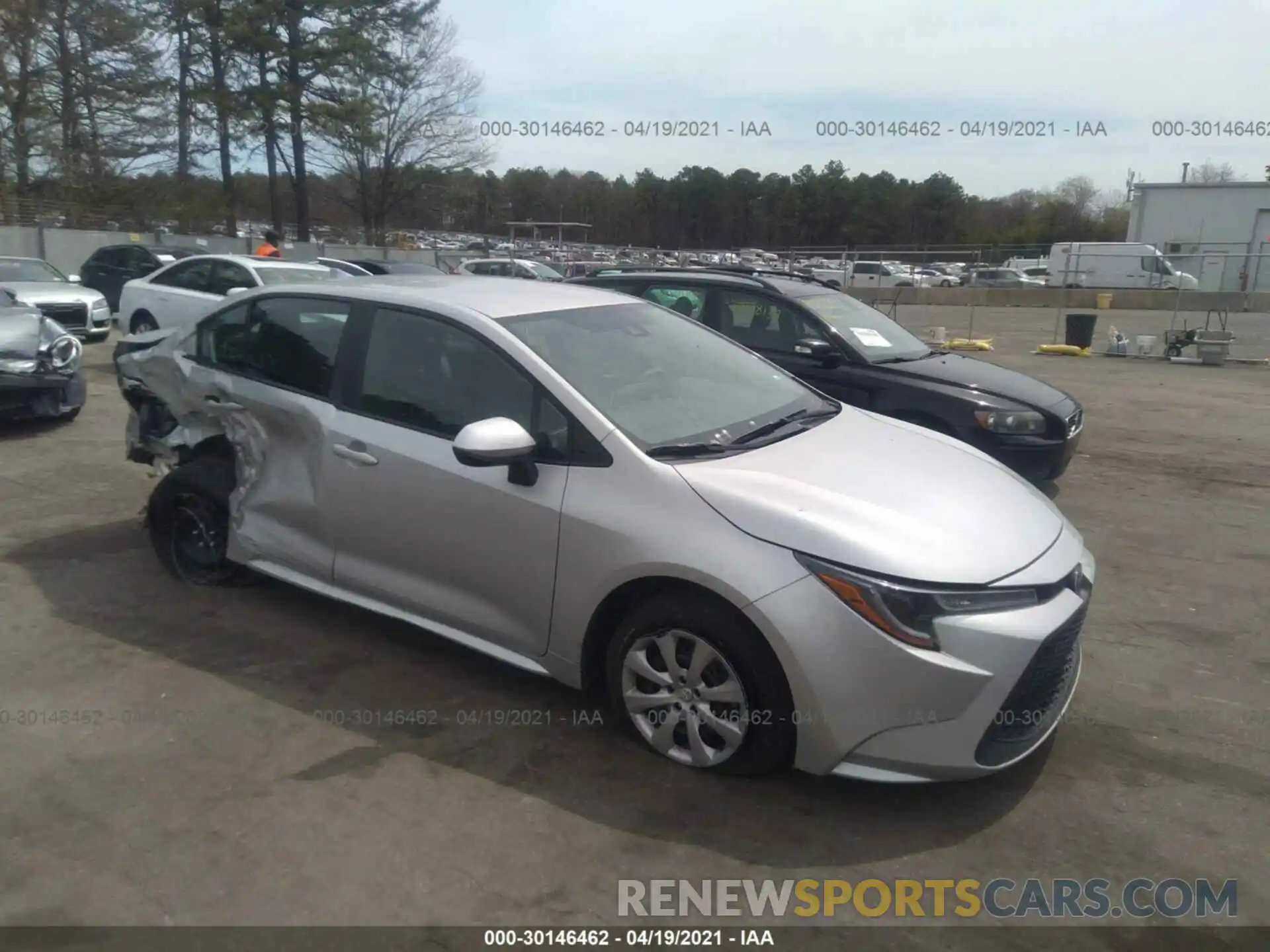 1 Photograph of a damaged car 5YFEPMAE2MP191077 TOYOTA COROLLA 2021