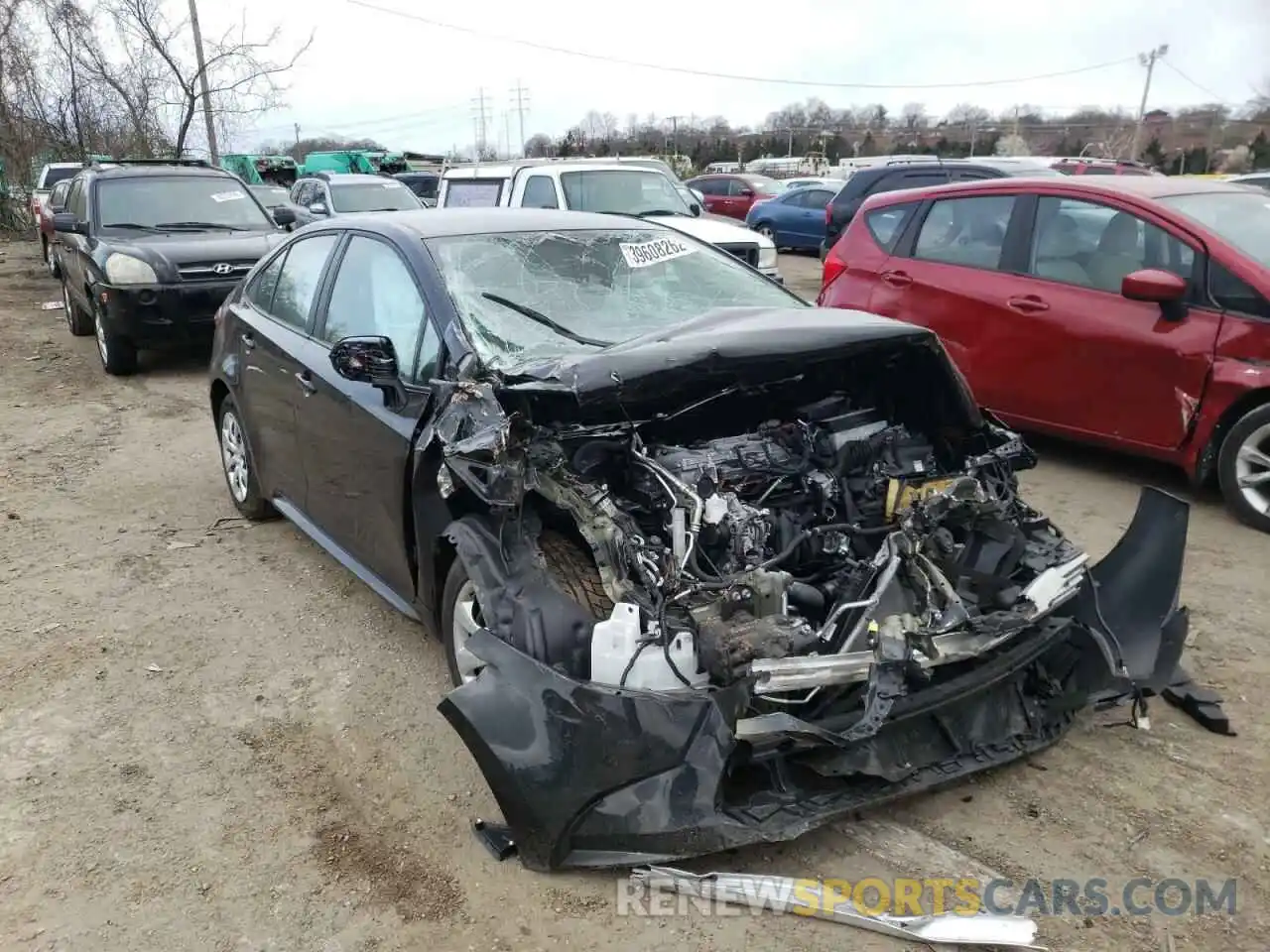 1 Photograph of a damaged car 5YFEPMAE2MP191399 TOYOTA COROLLA 2021