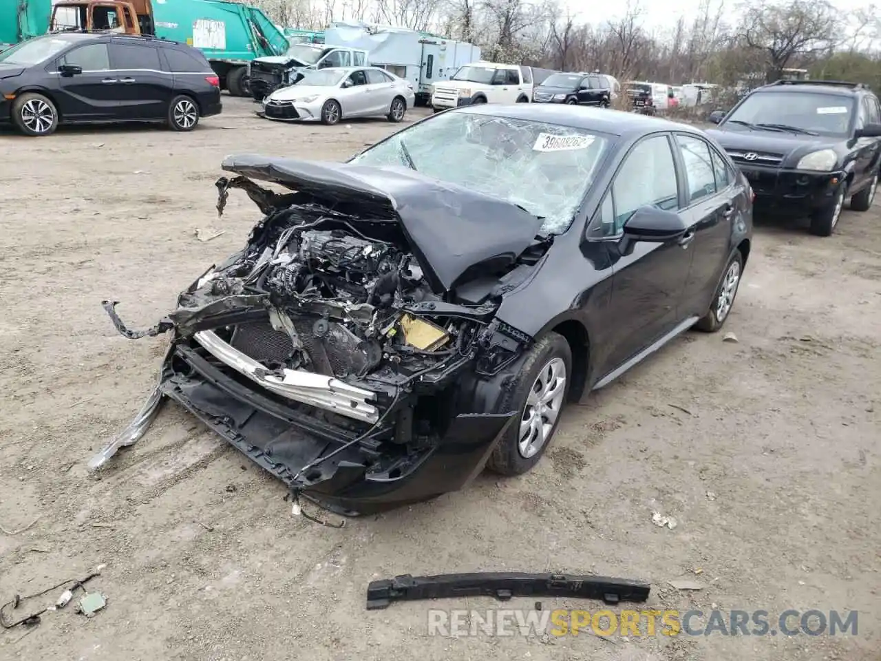 2 Photograph of a damaged car 5YFEPMAE2MP191399 TOYOTA COROLLA 2021