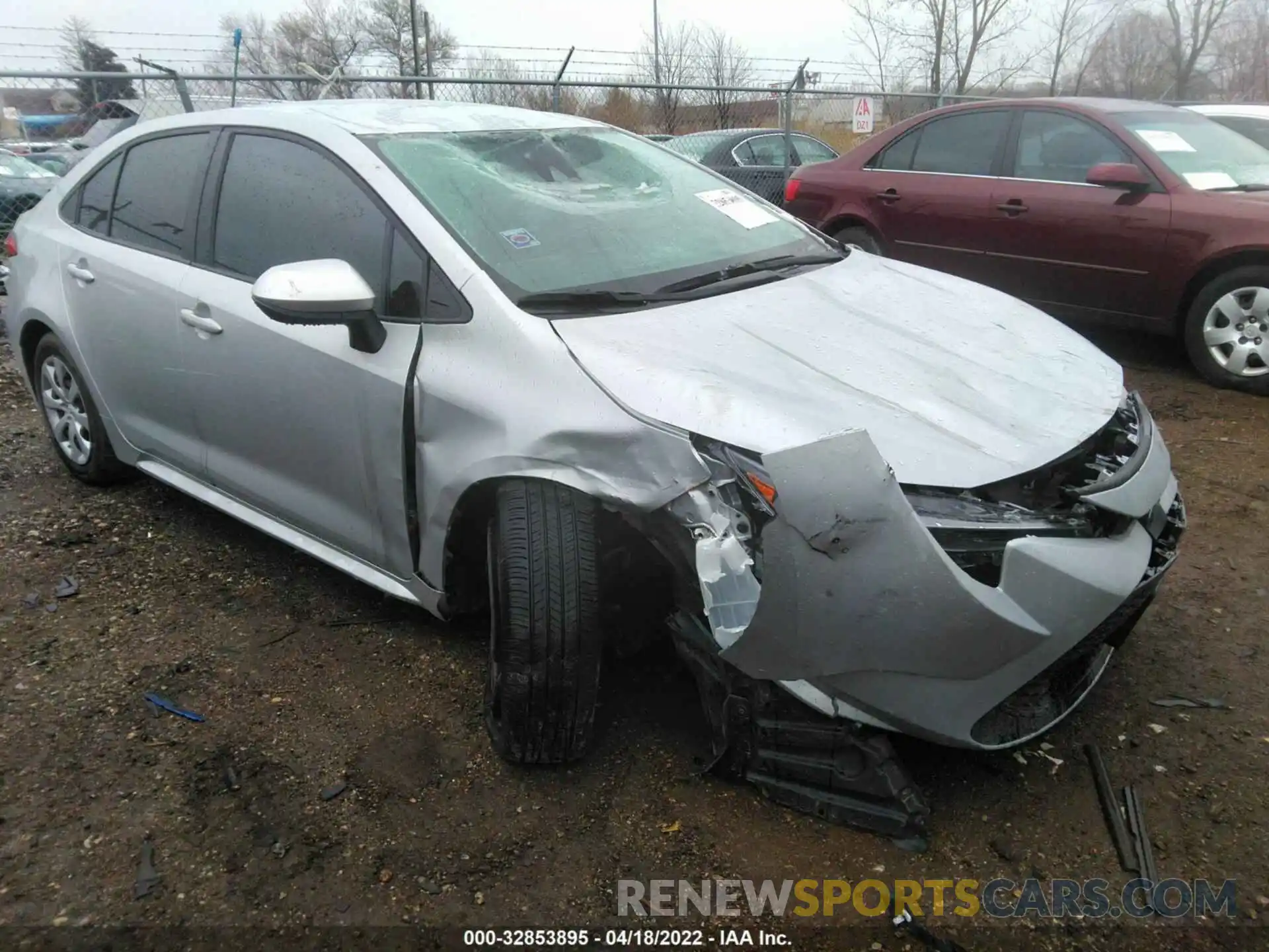 1 Photograph of a damaged car 5YFEPMAE2MP191631 TOYOTA COROLLA 2021