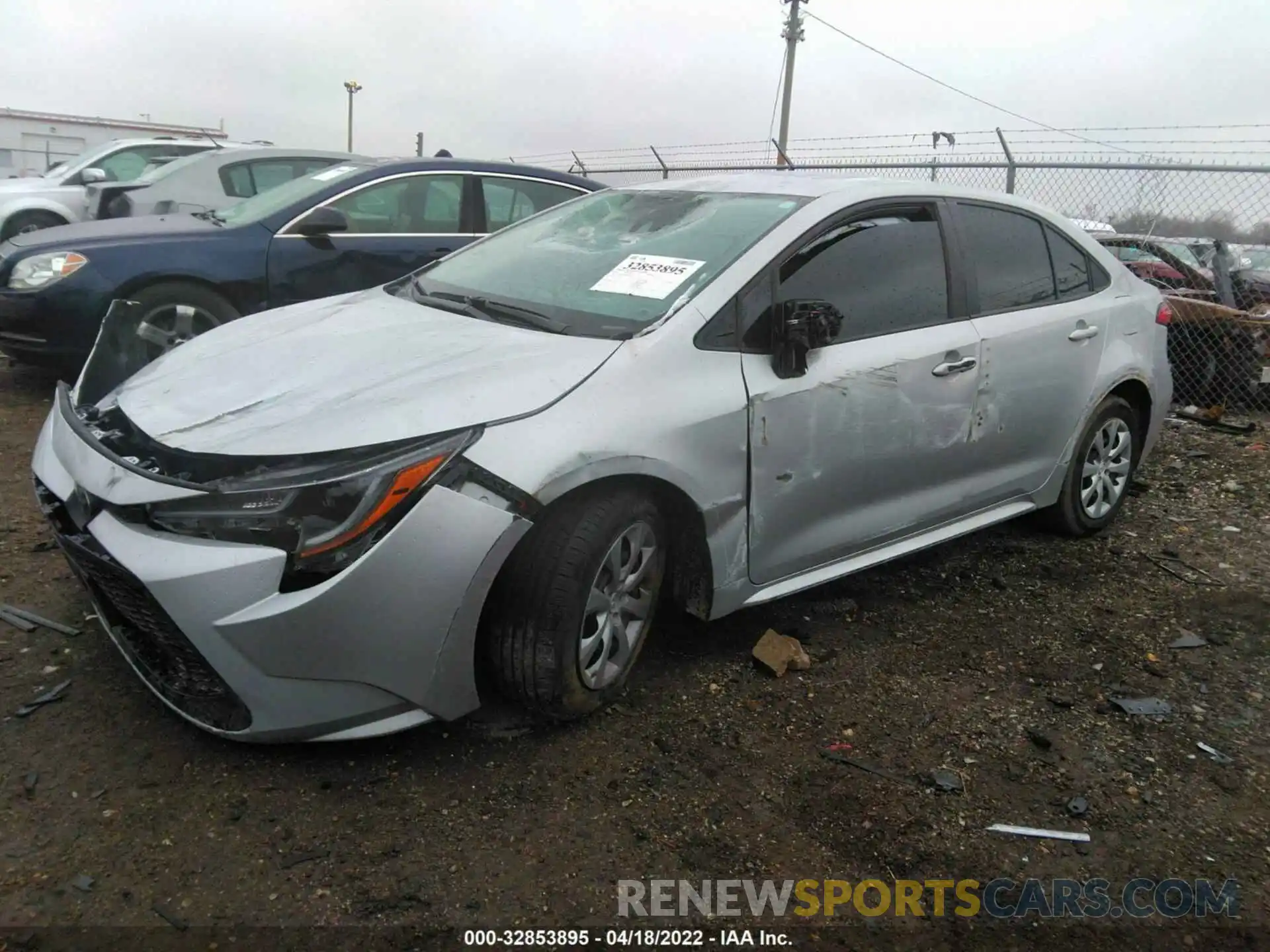 2 Photograph of a damaged car 5YFEPMAE2MP191631 TOYOTA COROLLA 2021