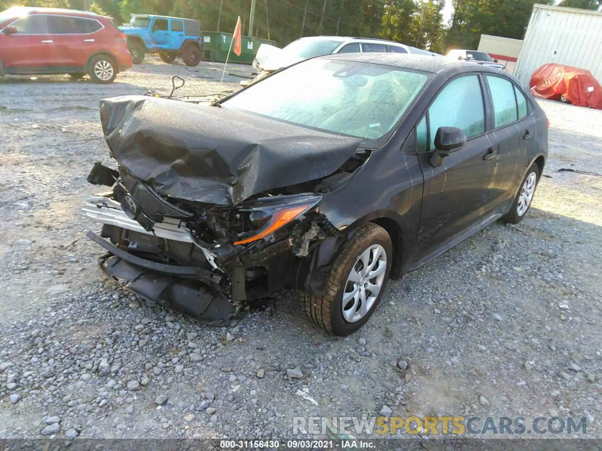 2 Photograph of a damaged car 5YFEPMAE2MP191967 TOYOTA COROLLA 2021