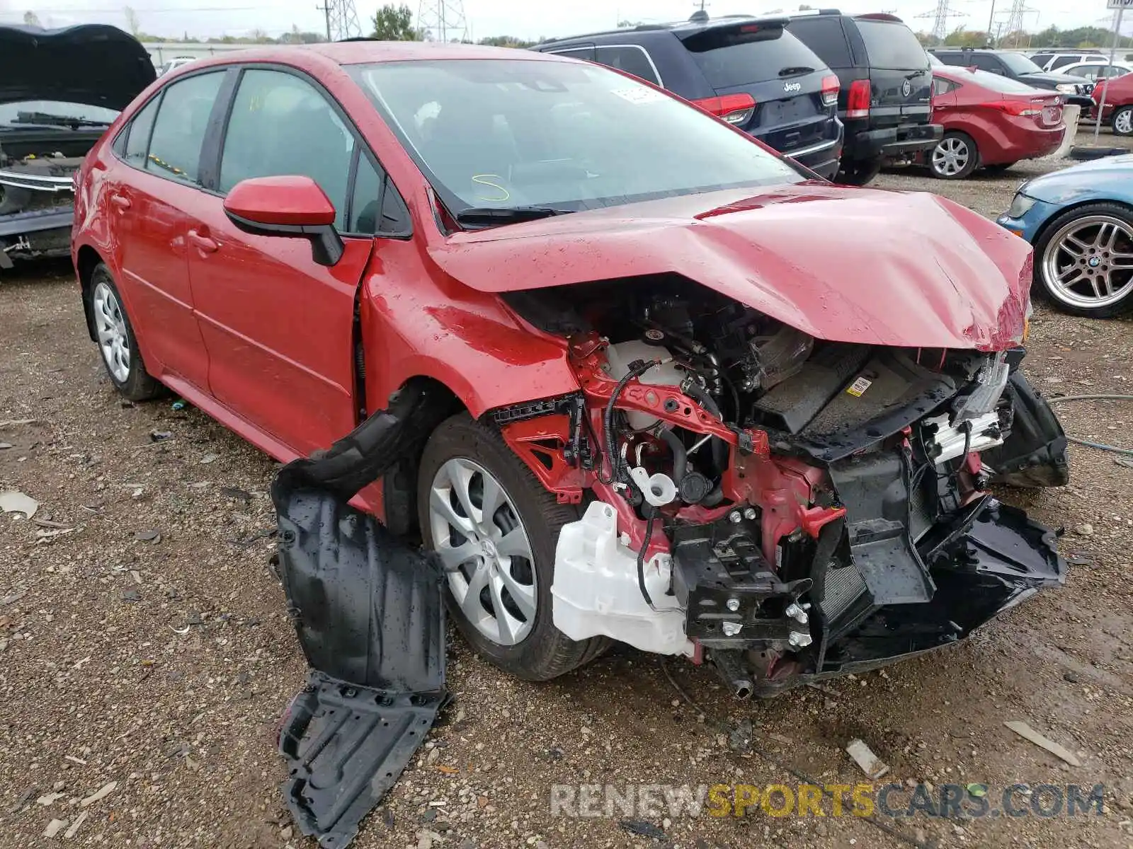 1 Photograph of a damaged car 5YFEPMAE2MP191984 TOYOTA COROLLA 2021