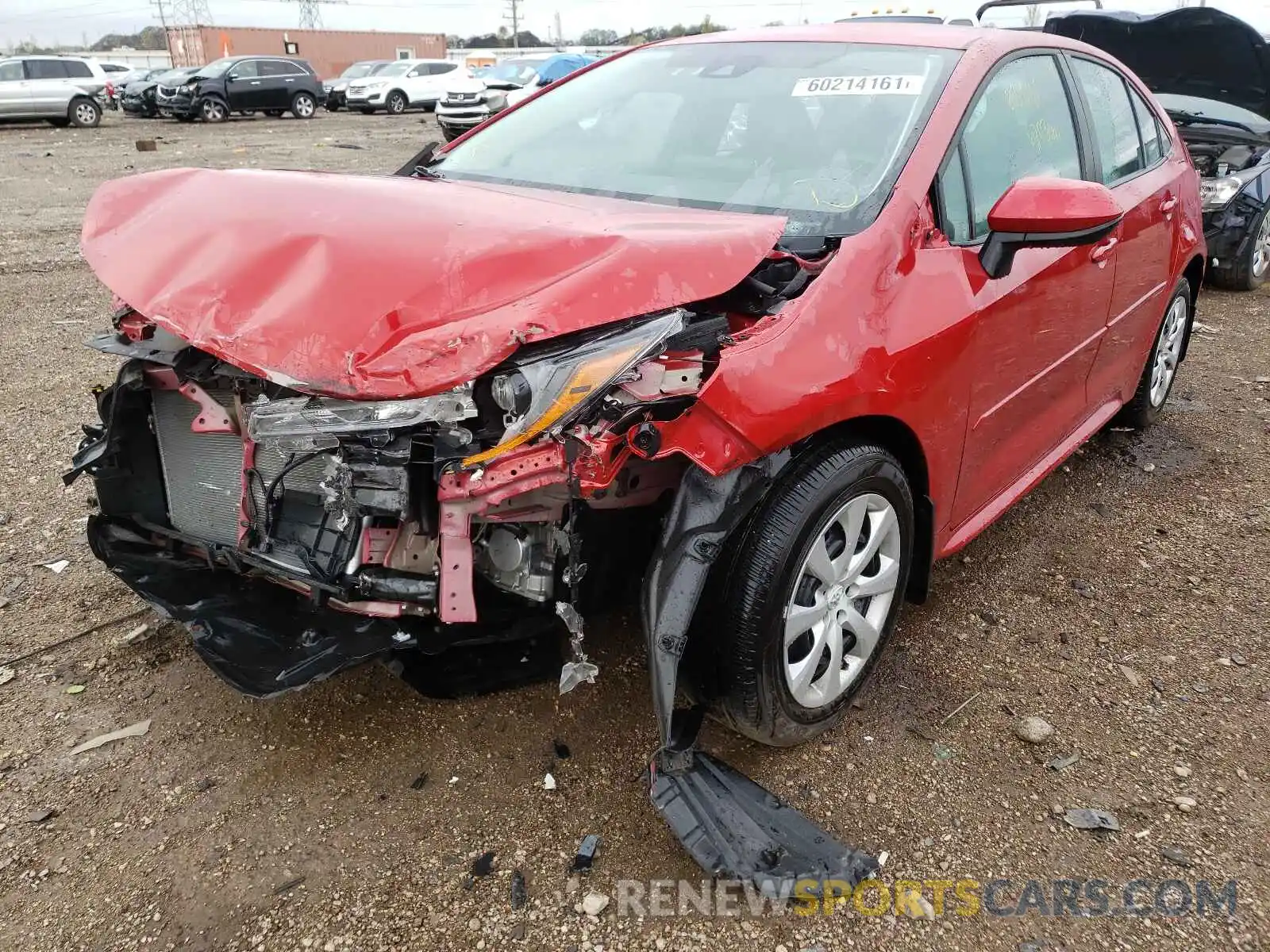 2 Photograph of a damaged car 5YFEPMAE2MP191984 TOYOTA COROLLA 2021