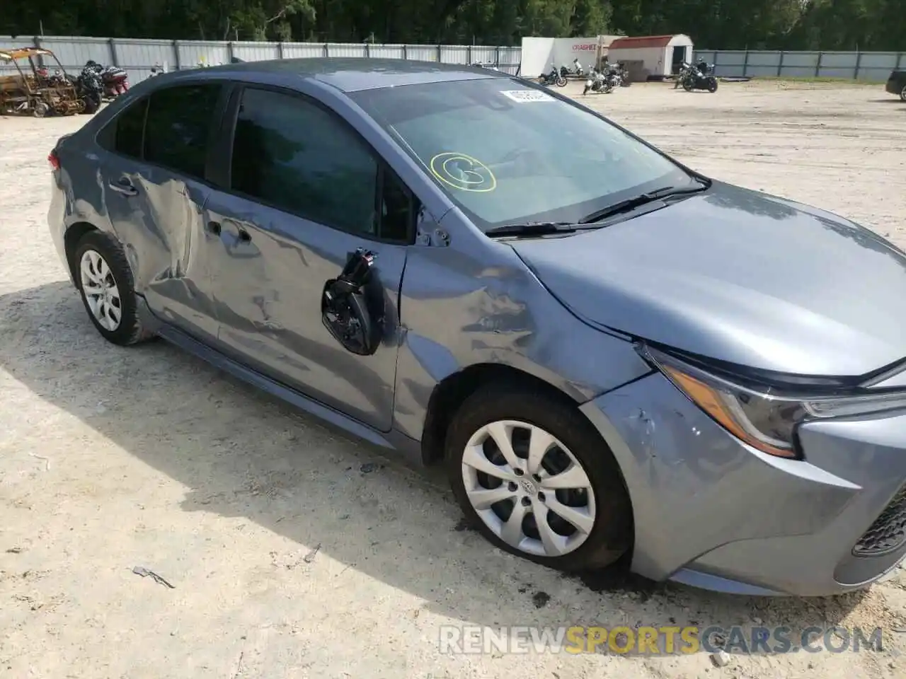 9 Photograph of a damaged car 5YFEPMAE2MP193668 TOYOTA COROLLA 2021