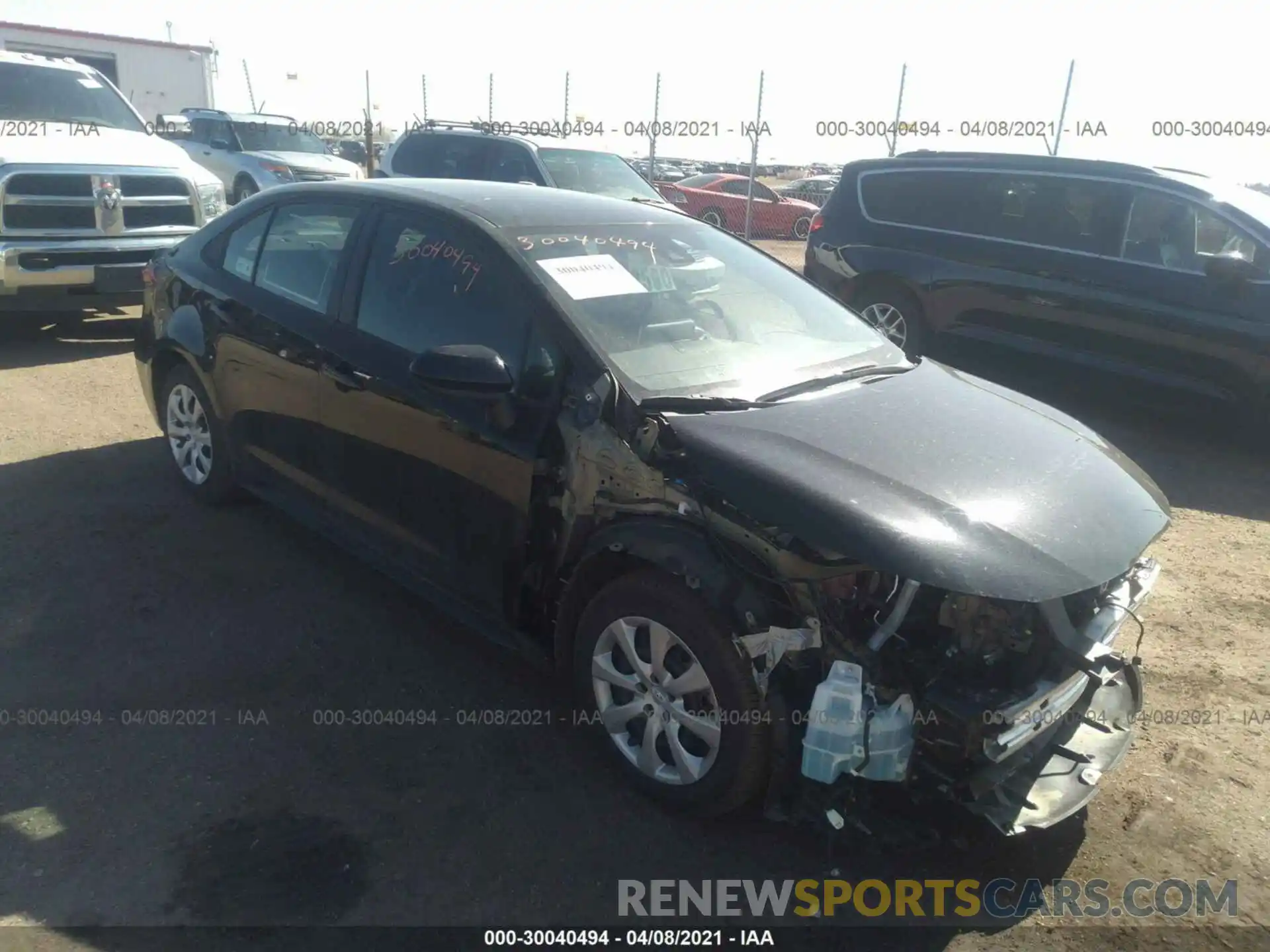 1 Photograph of a damaged car 5YFEPMAE2MP193685 TOYOTA COROLLA 2021