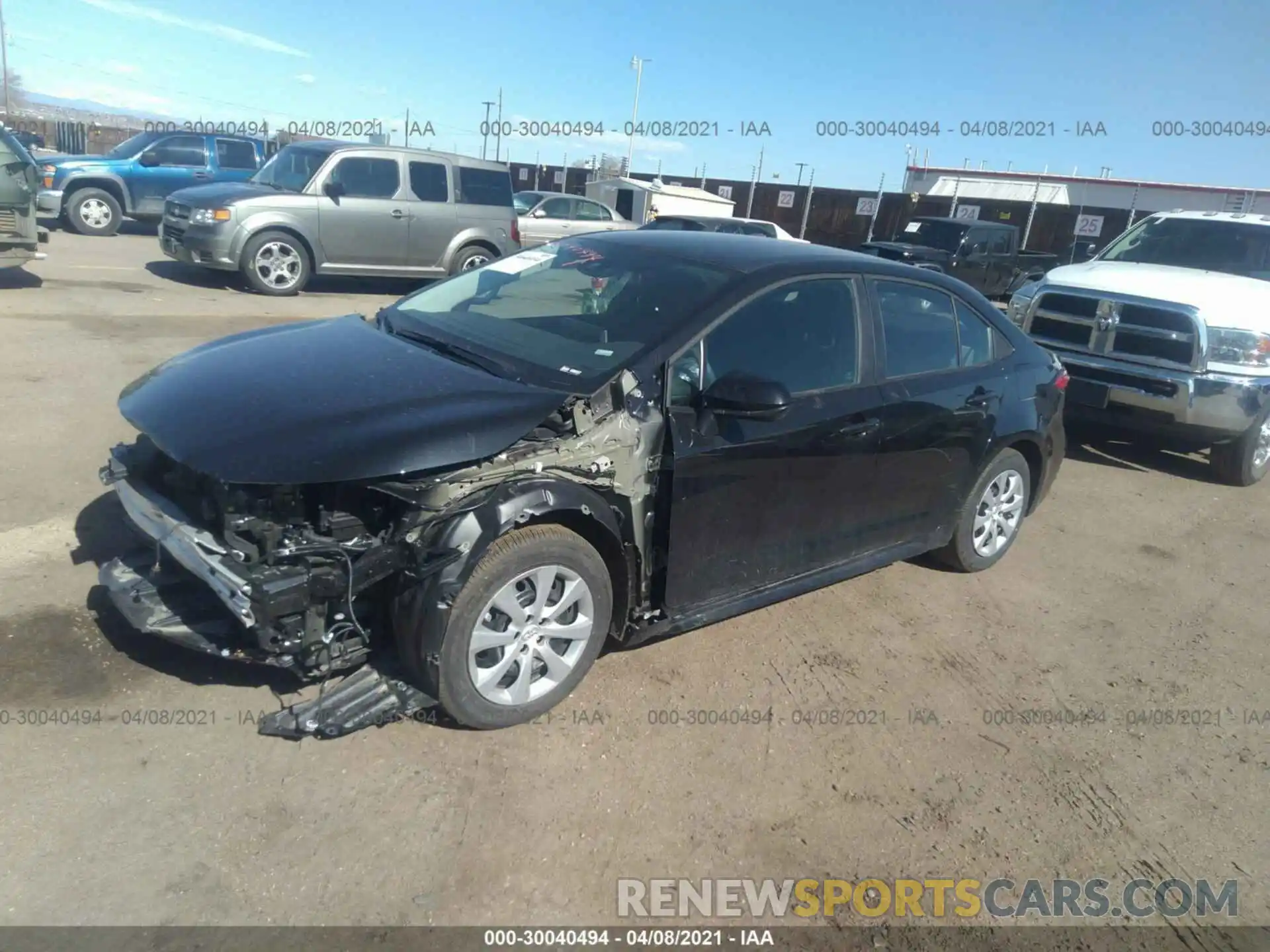 2 Photograph of a damaged car 5YFEPMAE2MP193685 TOYOTA COROLLA 2021