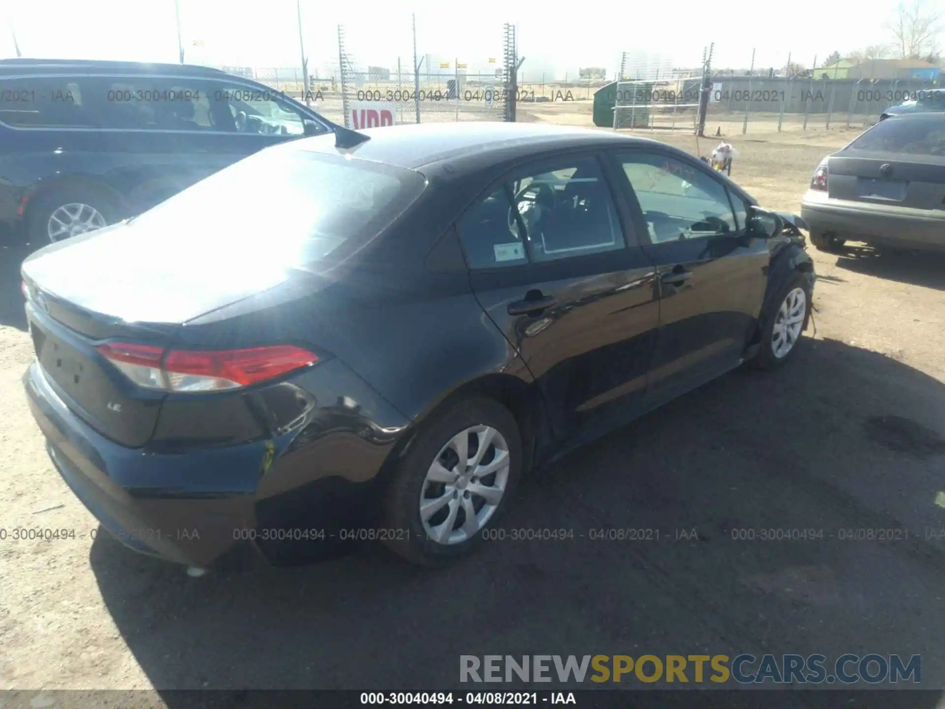 4 Photograph of a damaged car 5YFEPMAE2MP193685 TOYOTA COROLLA 2021