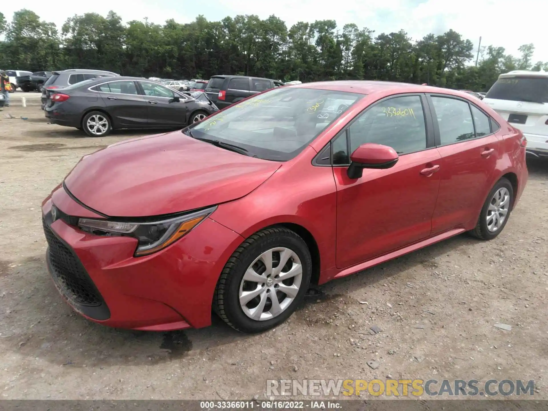 2 Photograph of a damaged car 5YFEPMAE2MP196053 TOYOTA COROLLA 2021