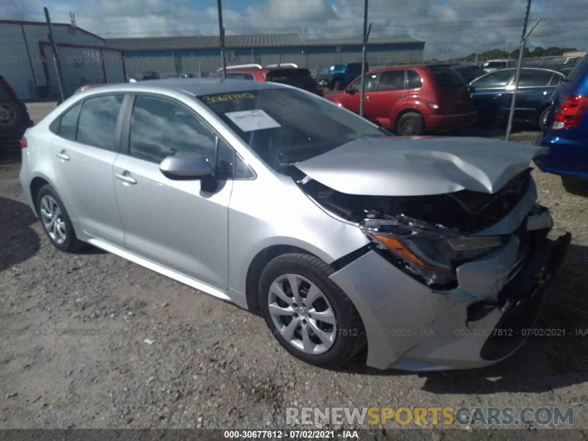 1 Photograph of a damaged car 5YFEPMAE2MP196425 TOYOTA COROLLA 2021