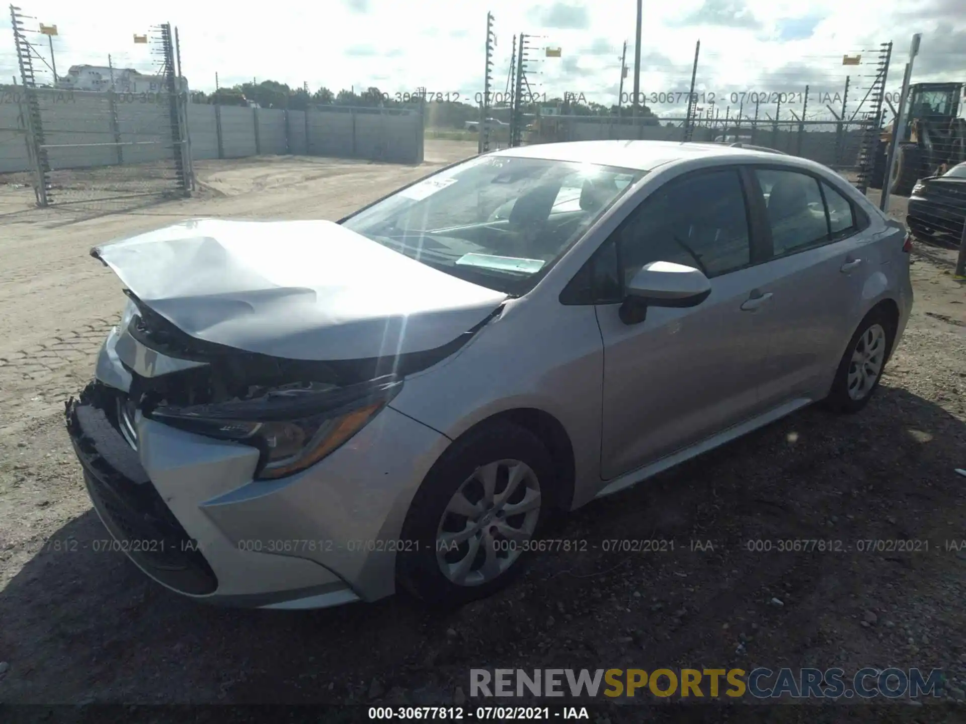 2 Photograph of a damaged car 5YFEPMAE2MP196425 TOYOTA COROLLA 2021