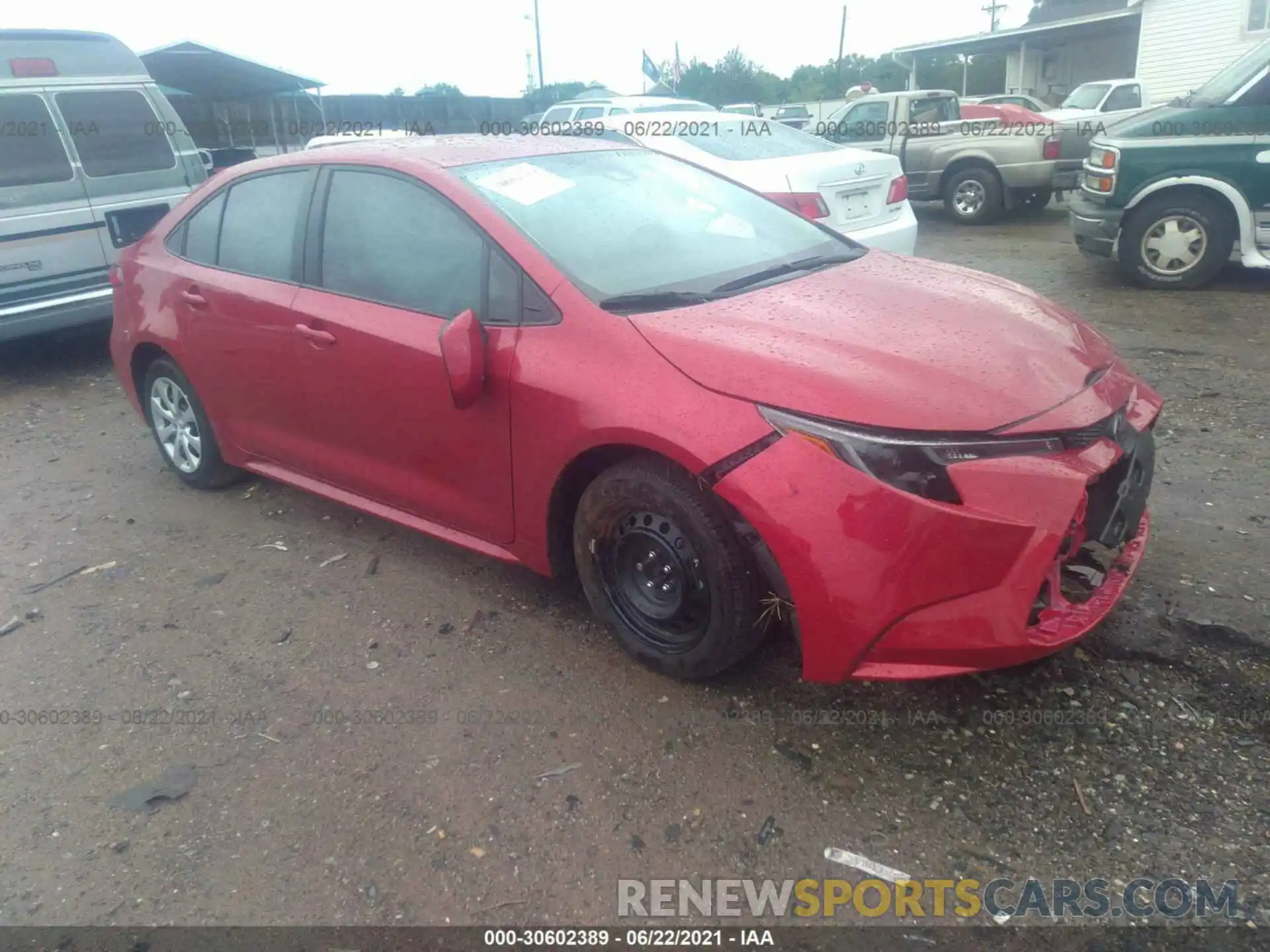 1 Photograph of a damaged car 5YFEPMAE2MP197056 TOYOTA COROLLA 2021