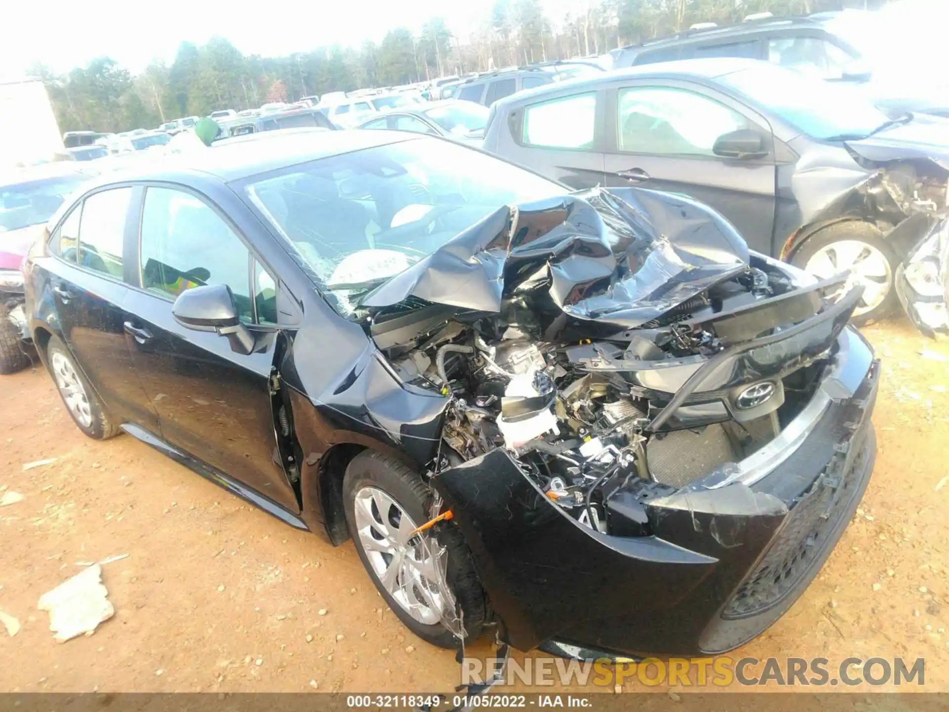 1 Photograph of a damaged car 5YFEPMAE2MP199423 TOYOTA COROLLA 2021