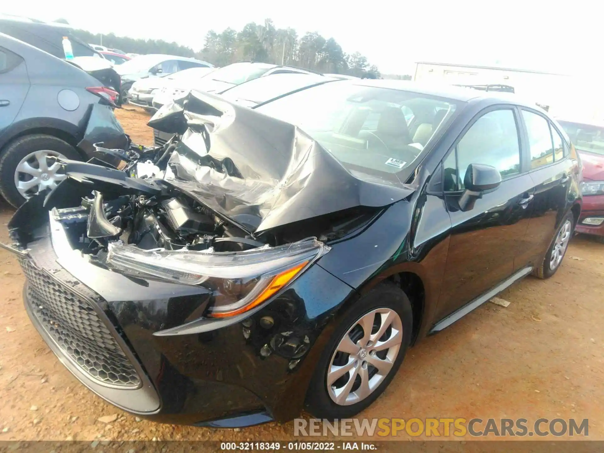 2 Photograph of a damaged car 5YFEPMAE2MP199423 TOYOTA COROLLA 2021