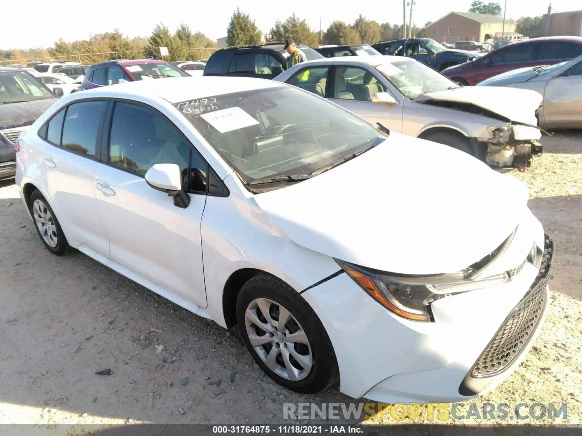 1 Photograph of a damaged car 5YFEPMAE2MP200229 TOYOTA COROLLA 2021