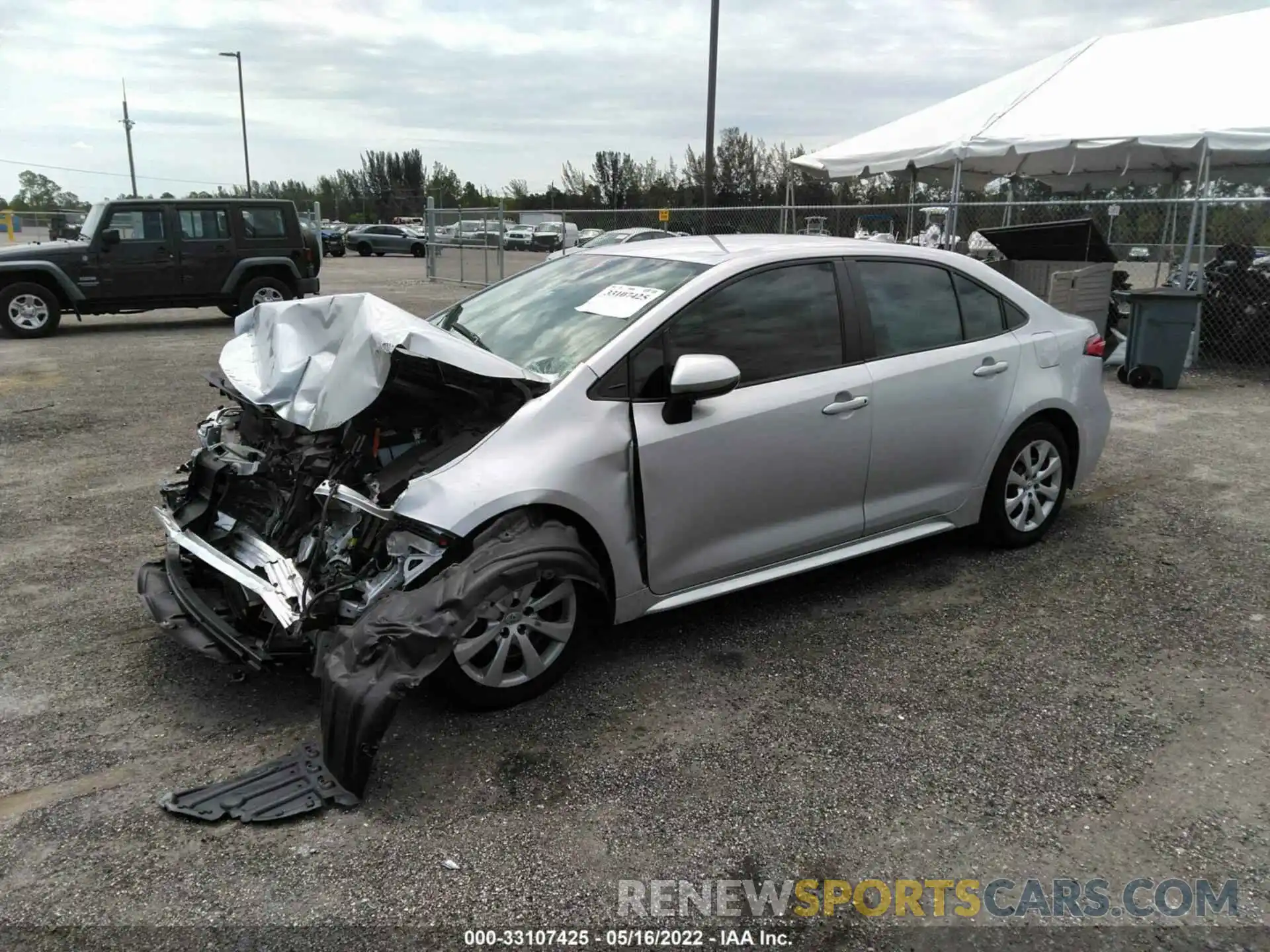 2 Photograph of a damaged car 5YFEPMAE2MP200652 TOYOTA COROLLA 2021