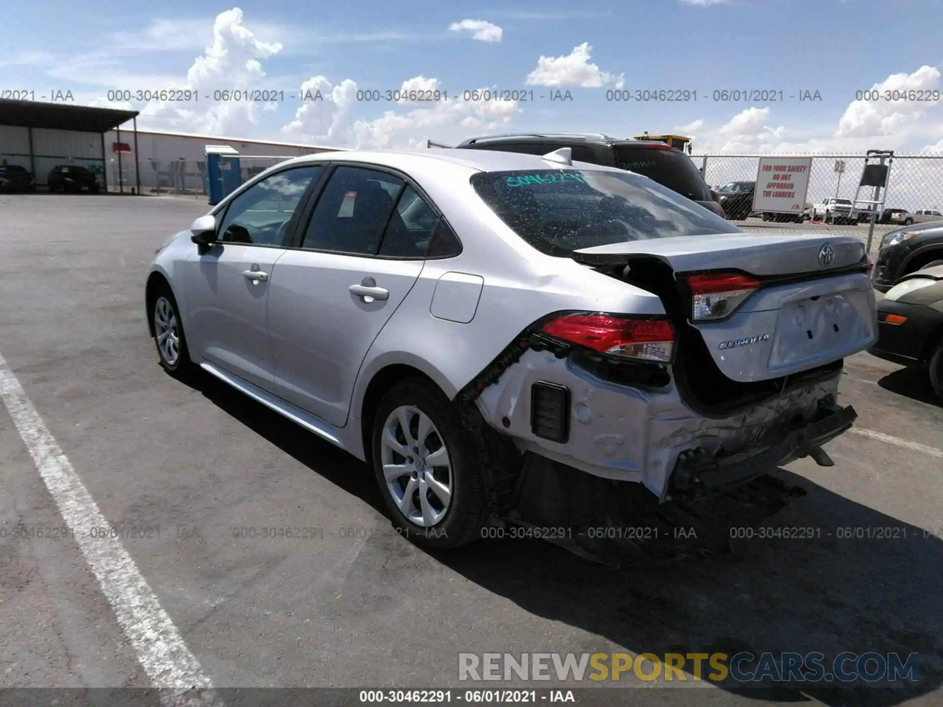 3 Photograph of a damaged car 5YFEPMAE2MP202367 TOYOTA COROLLA 2021