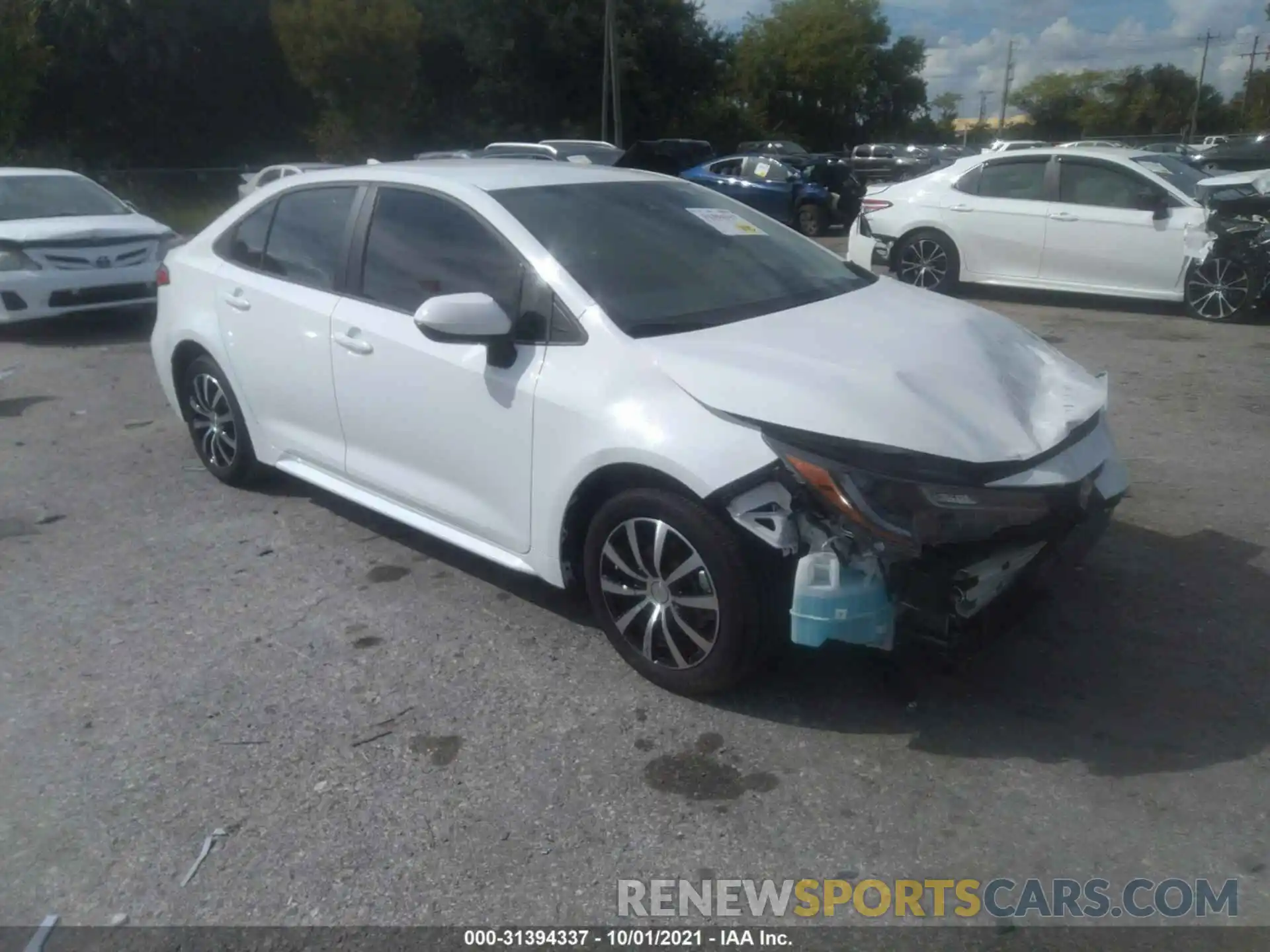 1 Photograph of a damaged car 5YFEPMAE2MP203762 TOYOTA COROLLA 2021