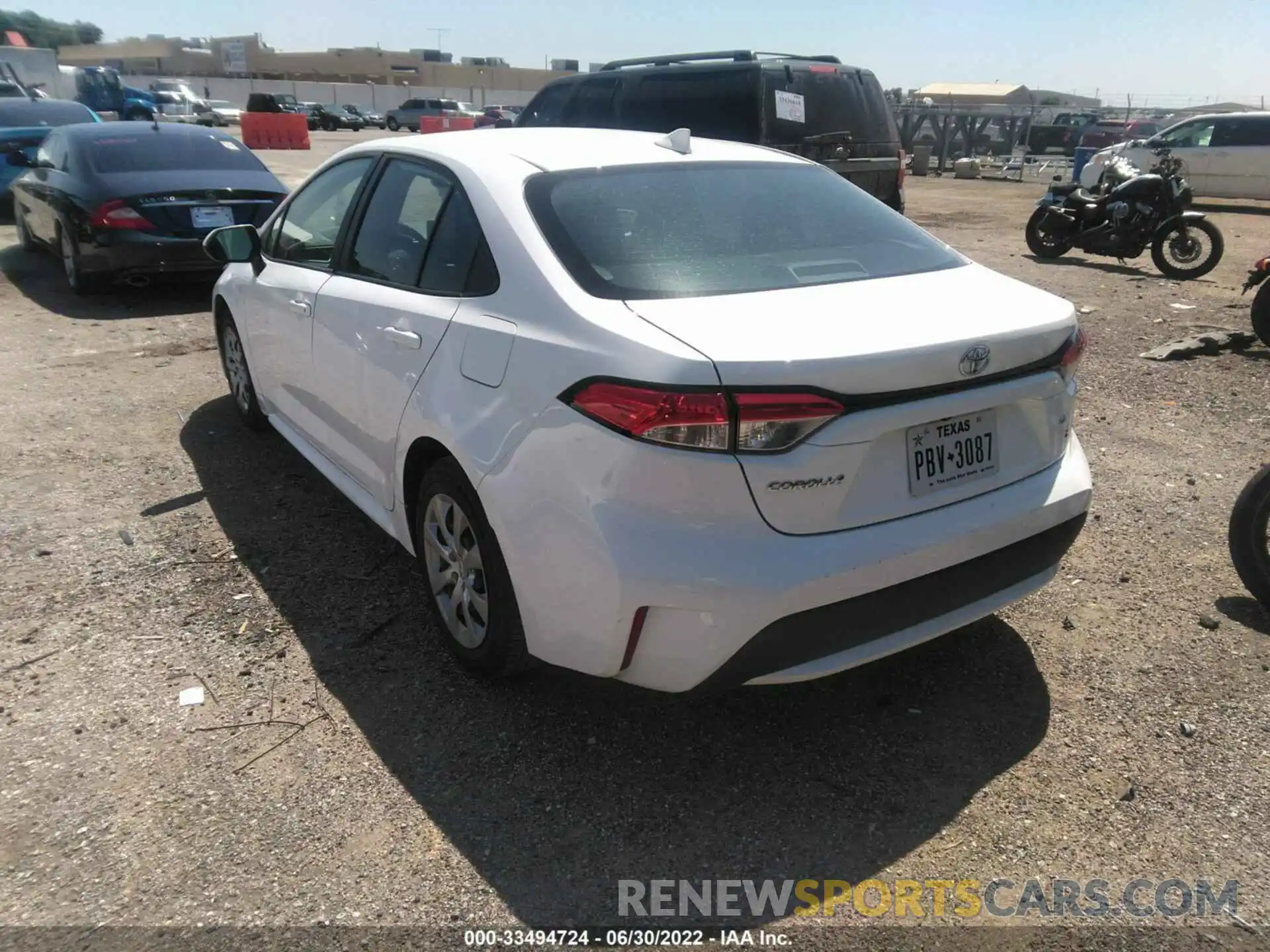 3 Photograph of a damaged car 5YFEPMAE2MP203972 TOYOTA COROLLA 2021