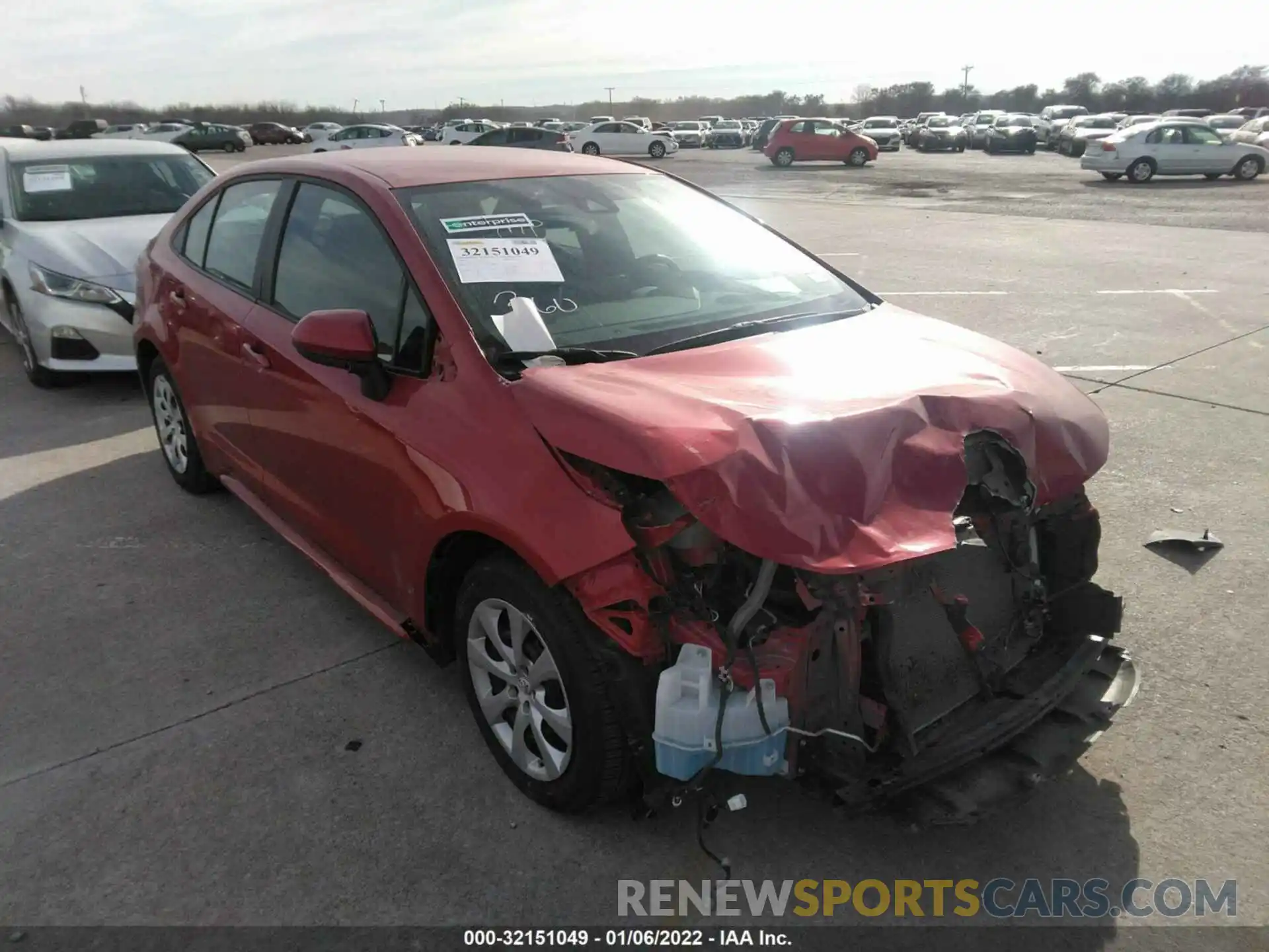 1 Photograph of a damaged car 5YFEPMAE2MP204183 TOYOTA COROLLA 2021