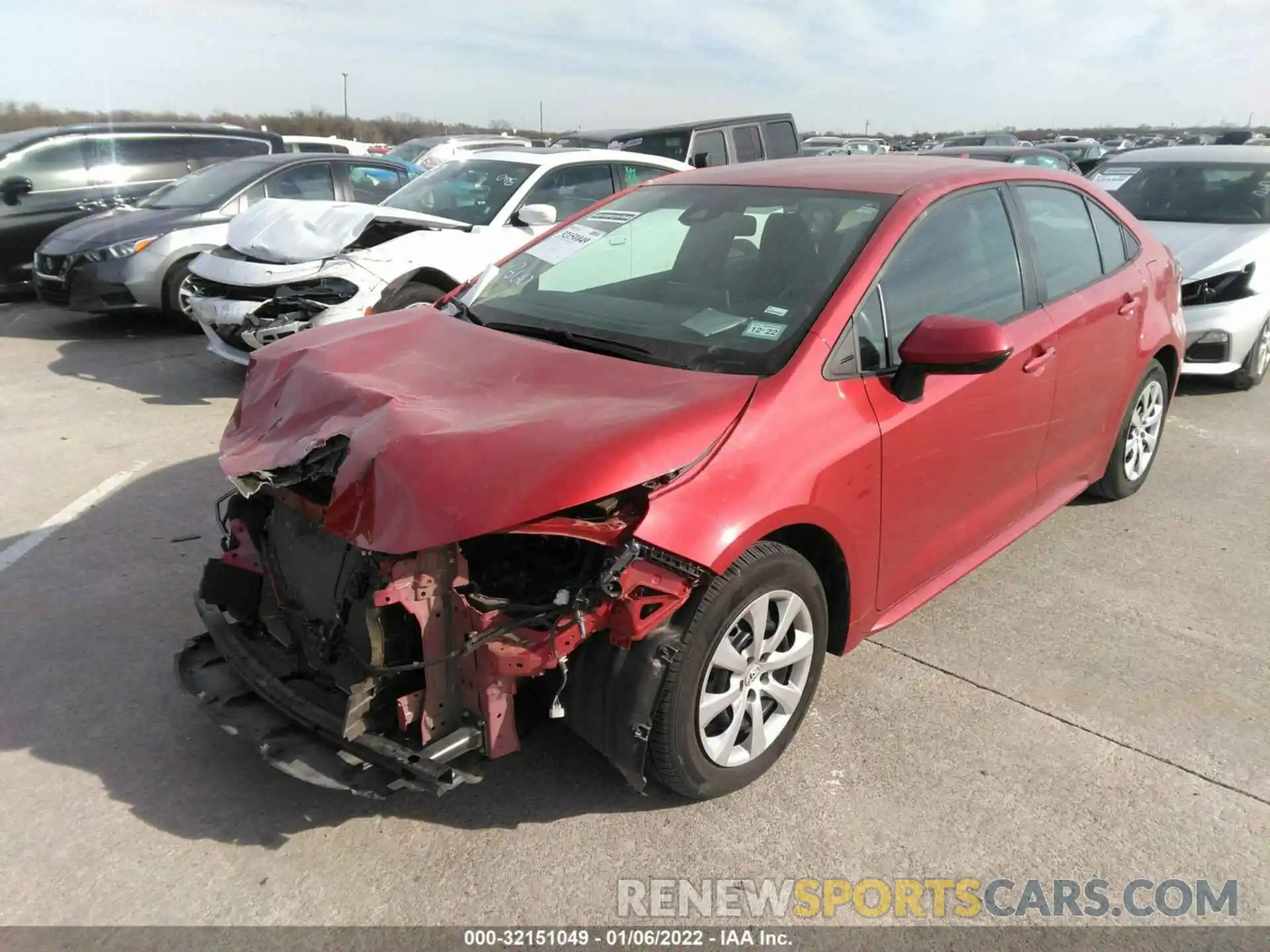 2 Photograph of a damaged car 5YFEPMAE2MP204183 TOYOTA COROLLA 2021