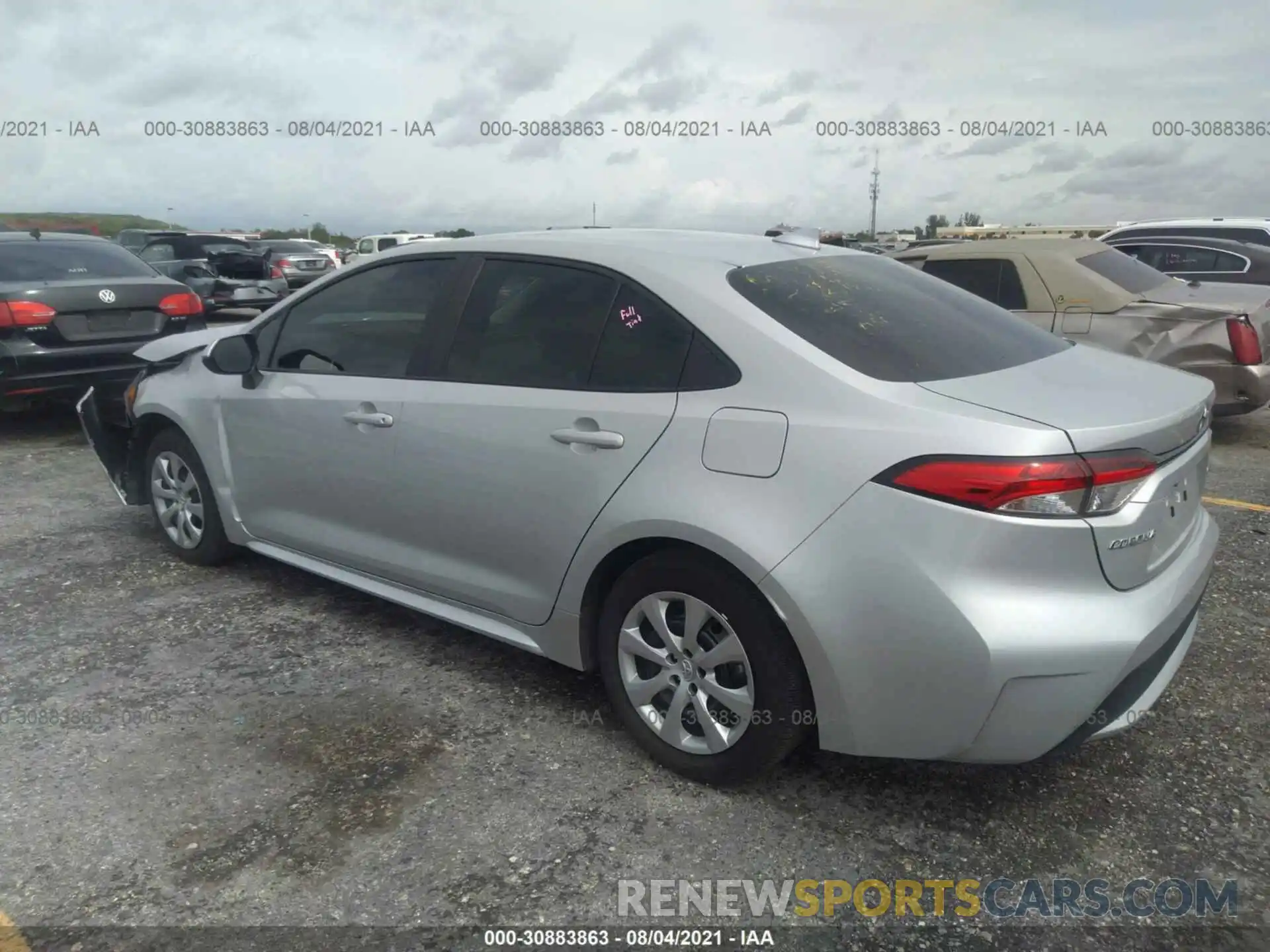 3 Photograph of a damaged car 5YFEPMAE2MP205270 TOYOTA COROLLA 2021