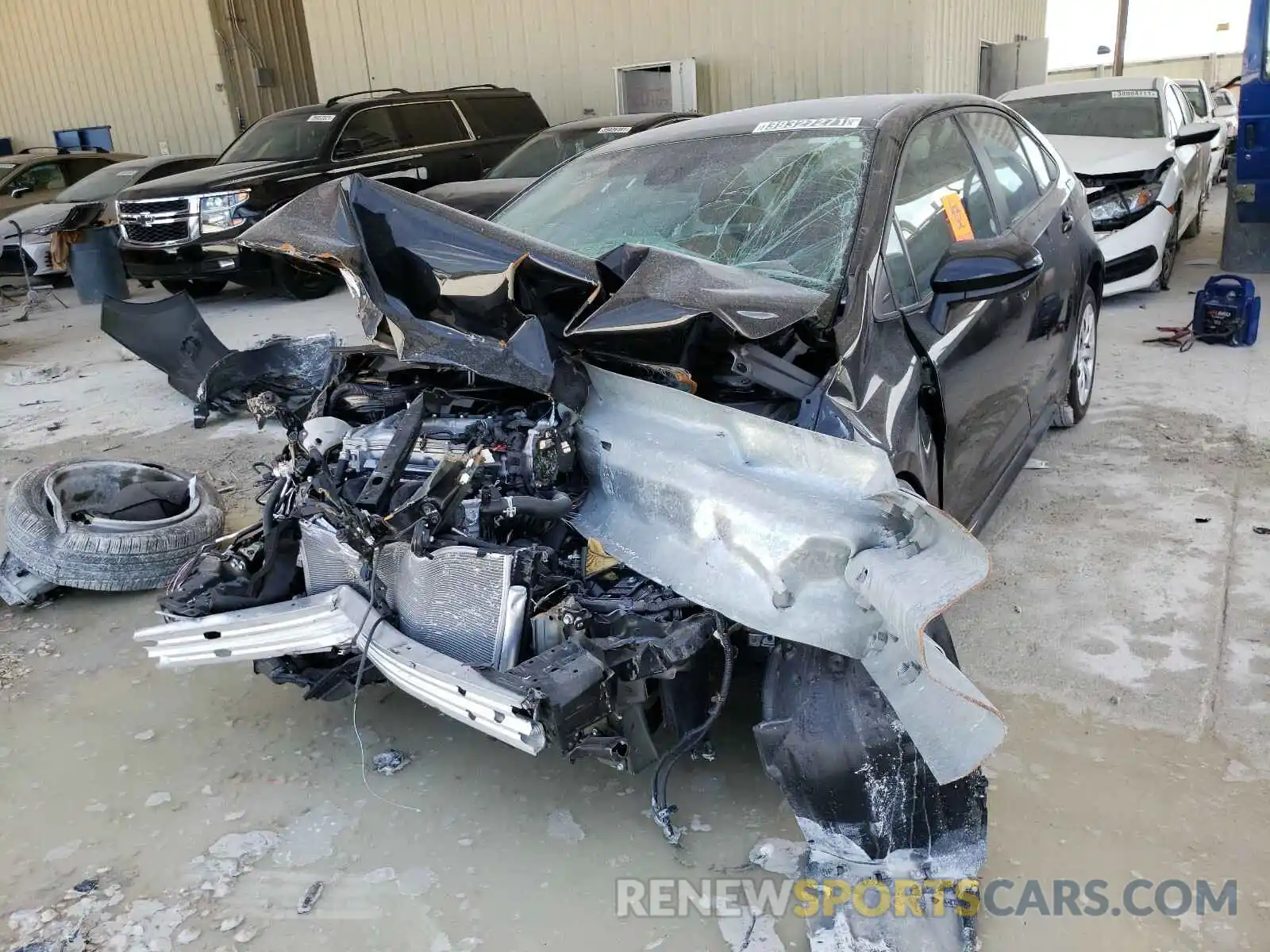 2 Photograph of a damaged car 5YFEPMAE2MP205690 TOYOTA COROLLA 2021