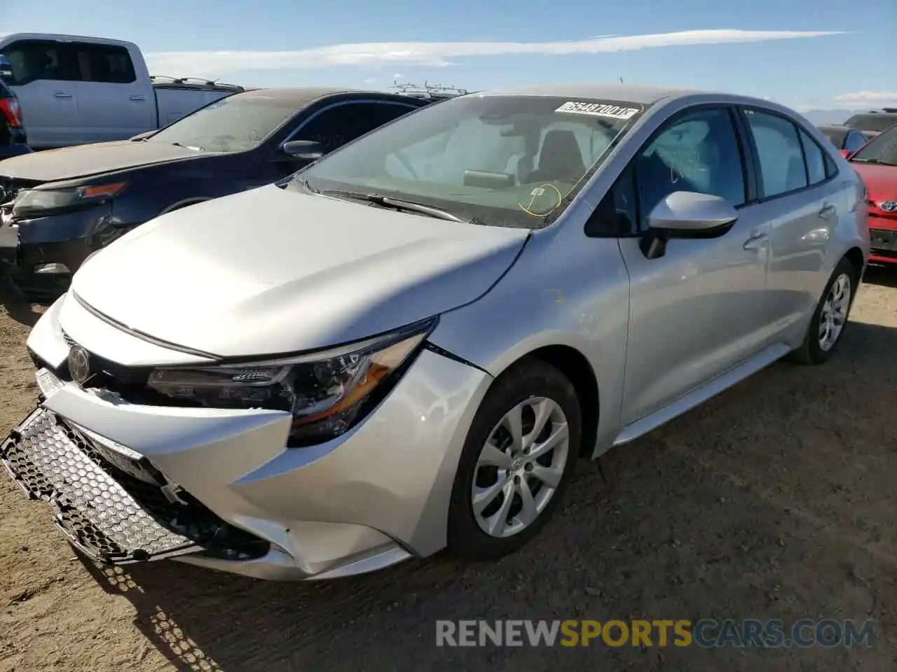 2 Photograph of a damaged car 5YFEPMAE2MP206435 TOYOTA COROLLA 2021